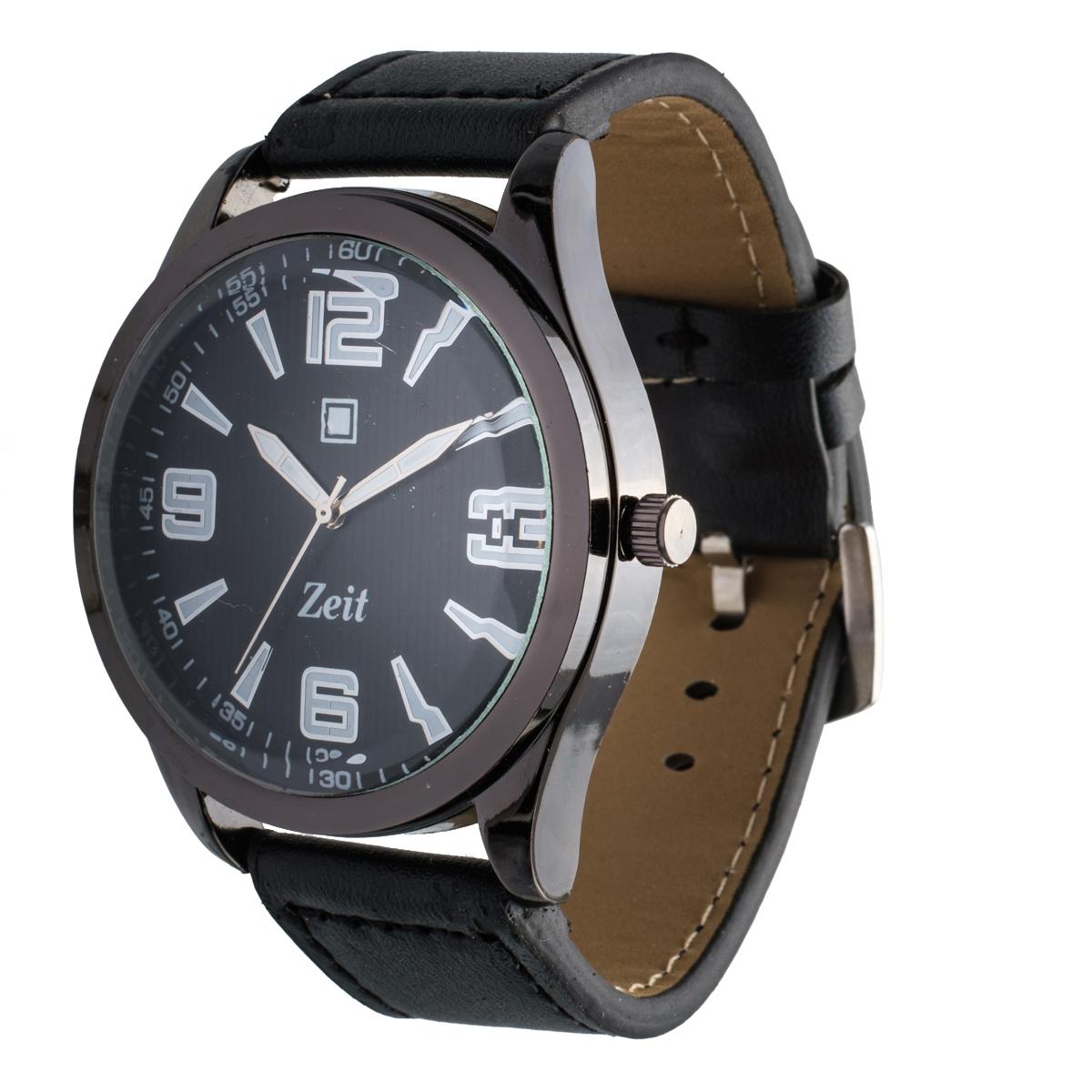 Reloj Análogo Zeit Caballero correa De Tacto Piel fondo liso