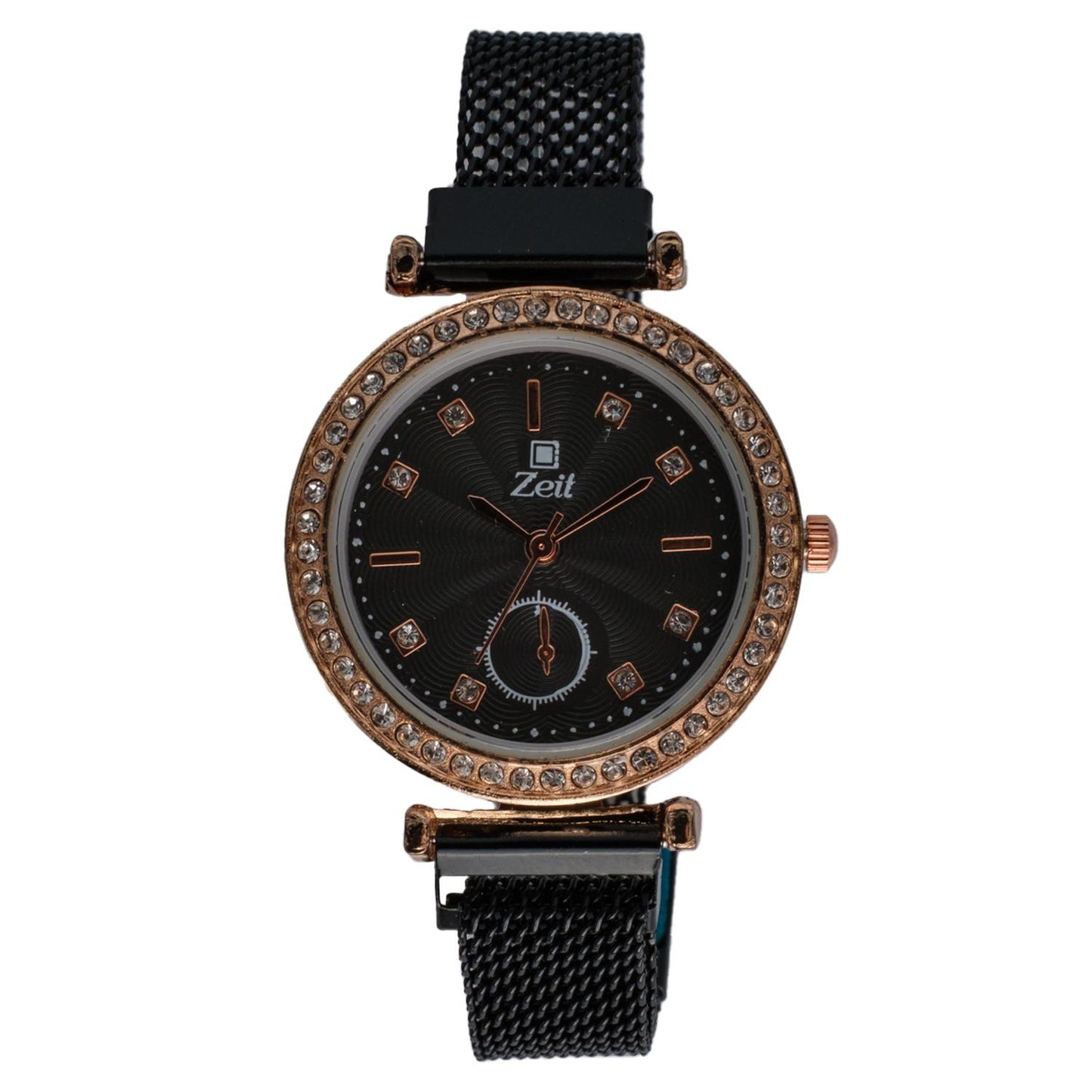 Reloj Análogo Zeit Dama Casual correa De Mesh Pedrería