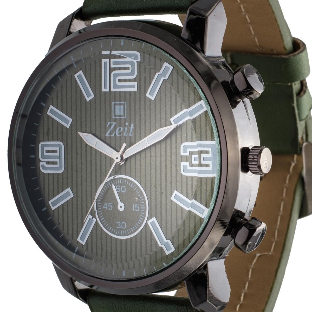 Reloj Análogo Zeit Caballero correa Tacto Piel Simuladores