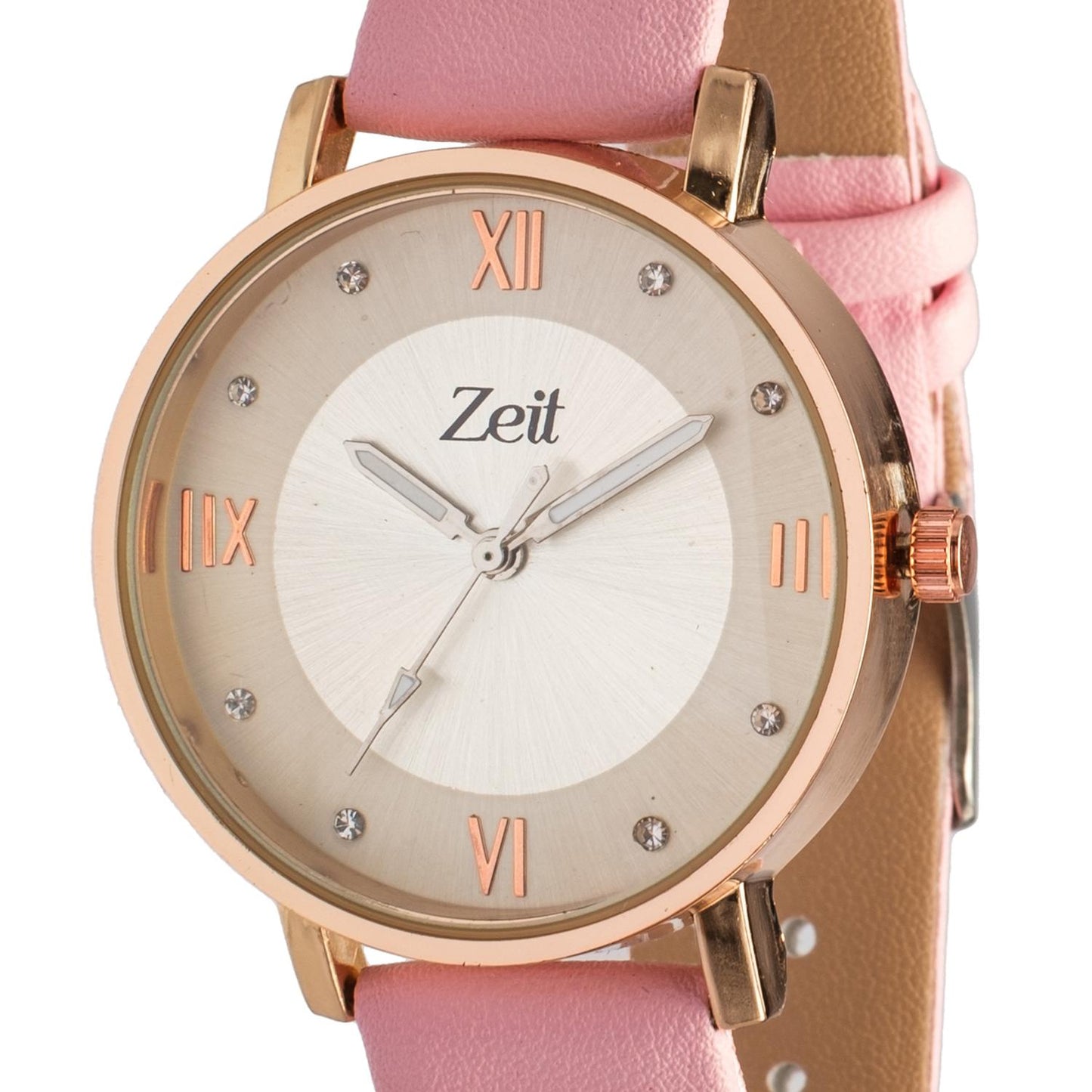 Reloj Análogo Zeit Dama Casual correa Tacto Piel Núm Romanos