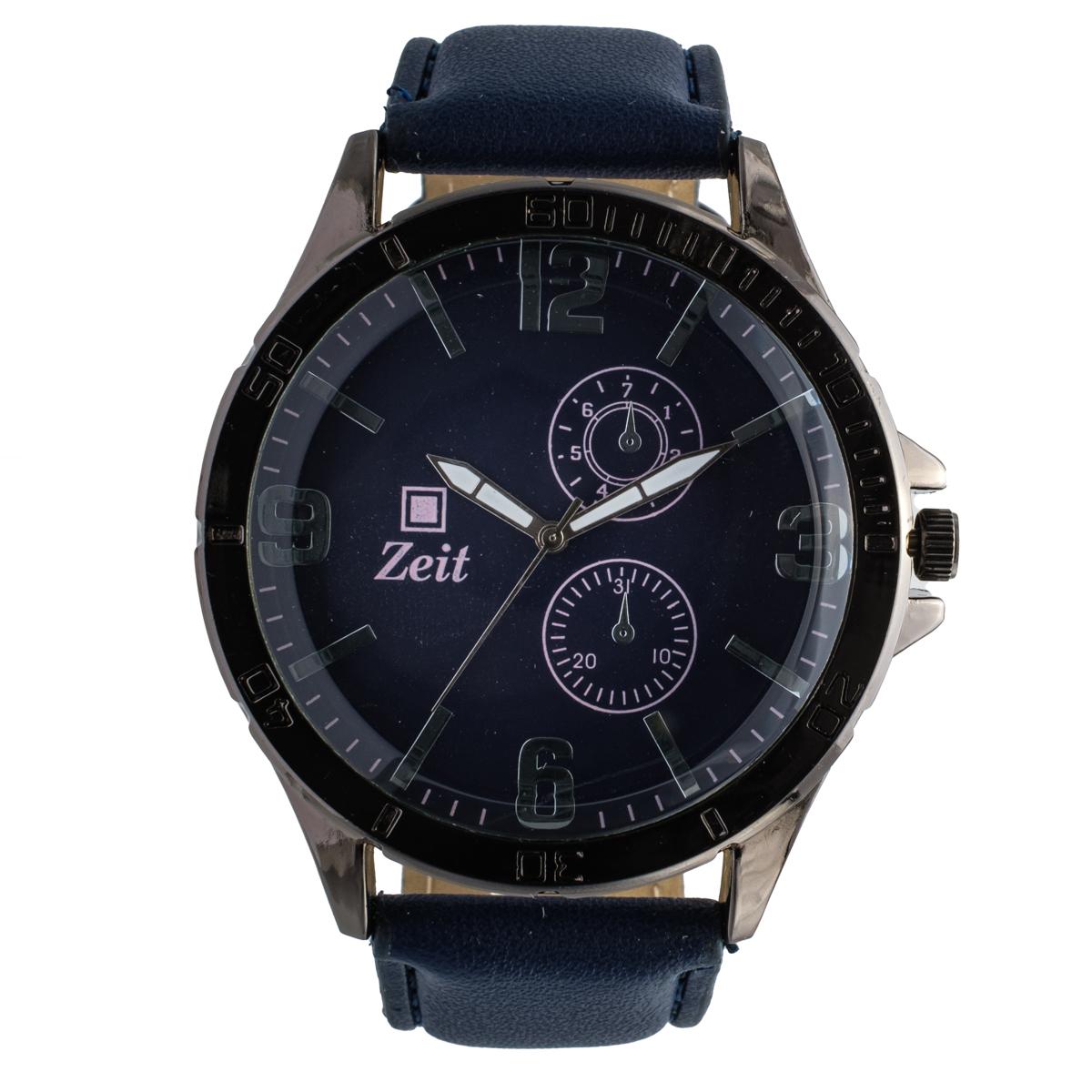 Reloj Análogo Zeit Caballero Casual Tacto Piel y Simuladores