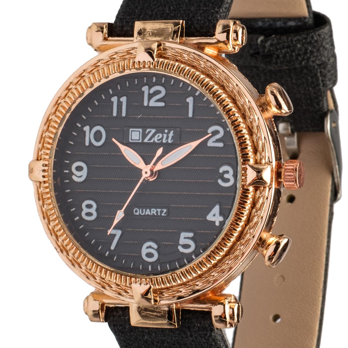 Reloj Análogo Zeit Dama Casual Textura Correa Tacto Piel