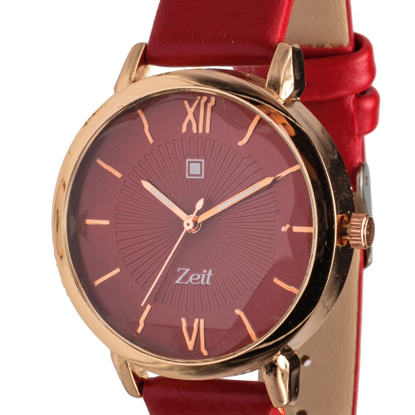 Reloj Análogo Zeit Dama Casual Tacto Piel Textura