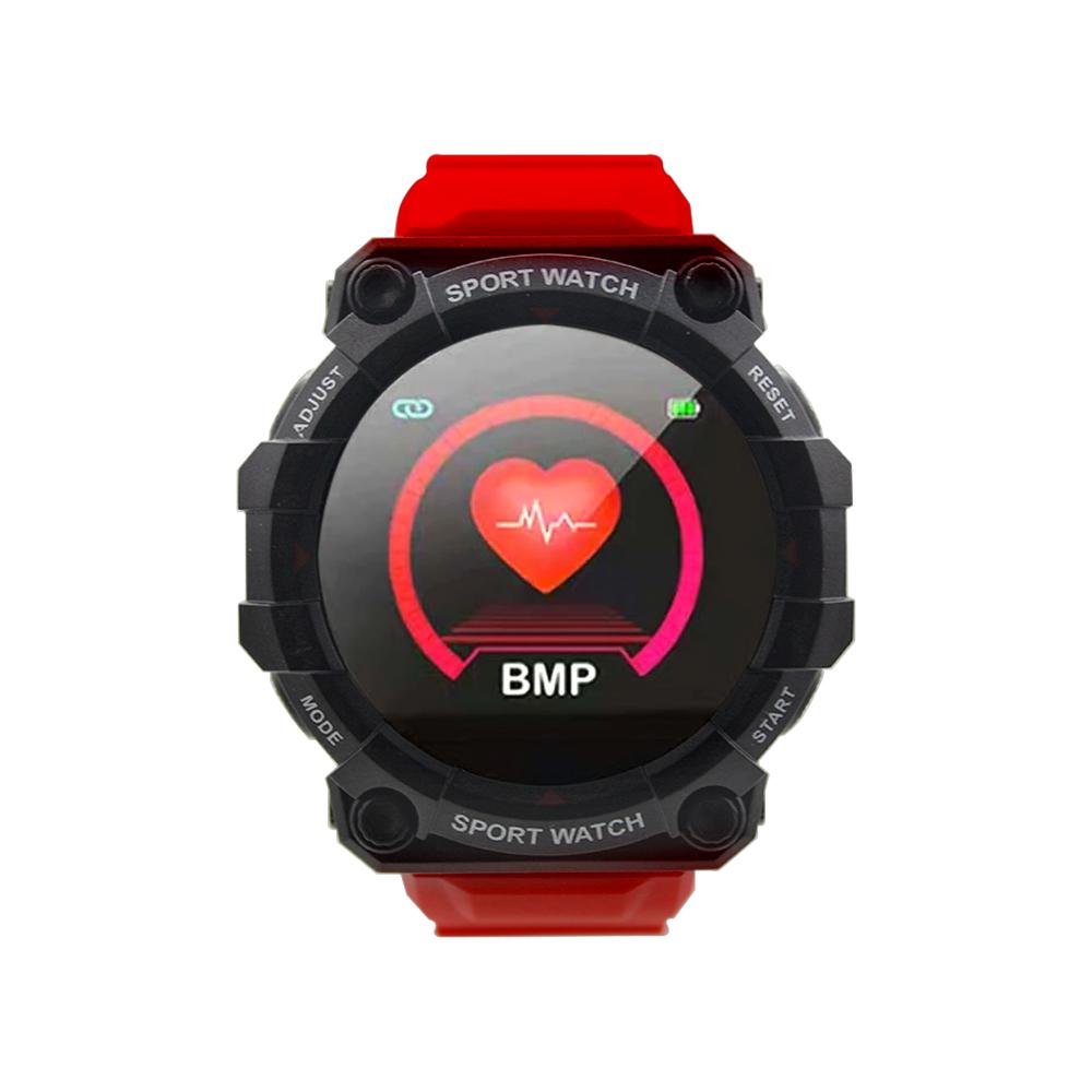 Reloj Smartwatch Nu Nordic Sport (correr, ciclismo, escalada) contra el agua rojo 17105
