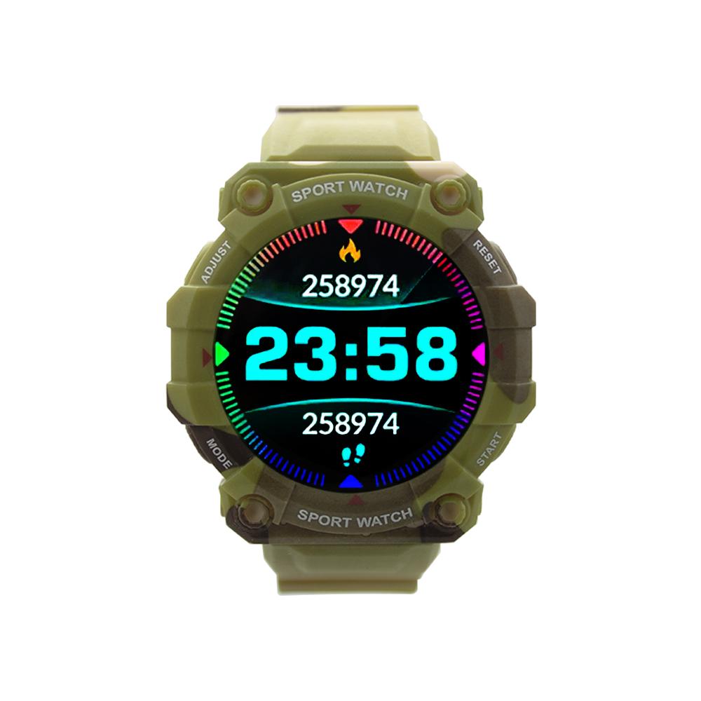 Reloj Smartwatch Nu Nordic Sport (correr, ciclismo, escalada) contra el agua verde 17106