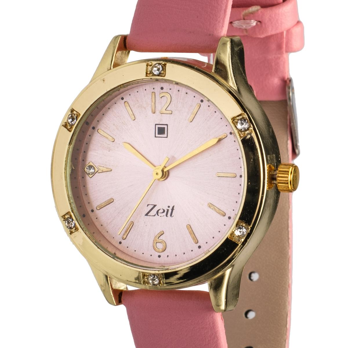 Reloj Análogo Zeit Dama Casual Fondo liso Pedrería