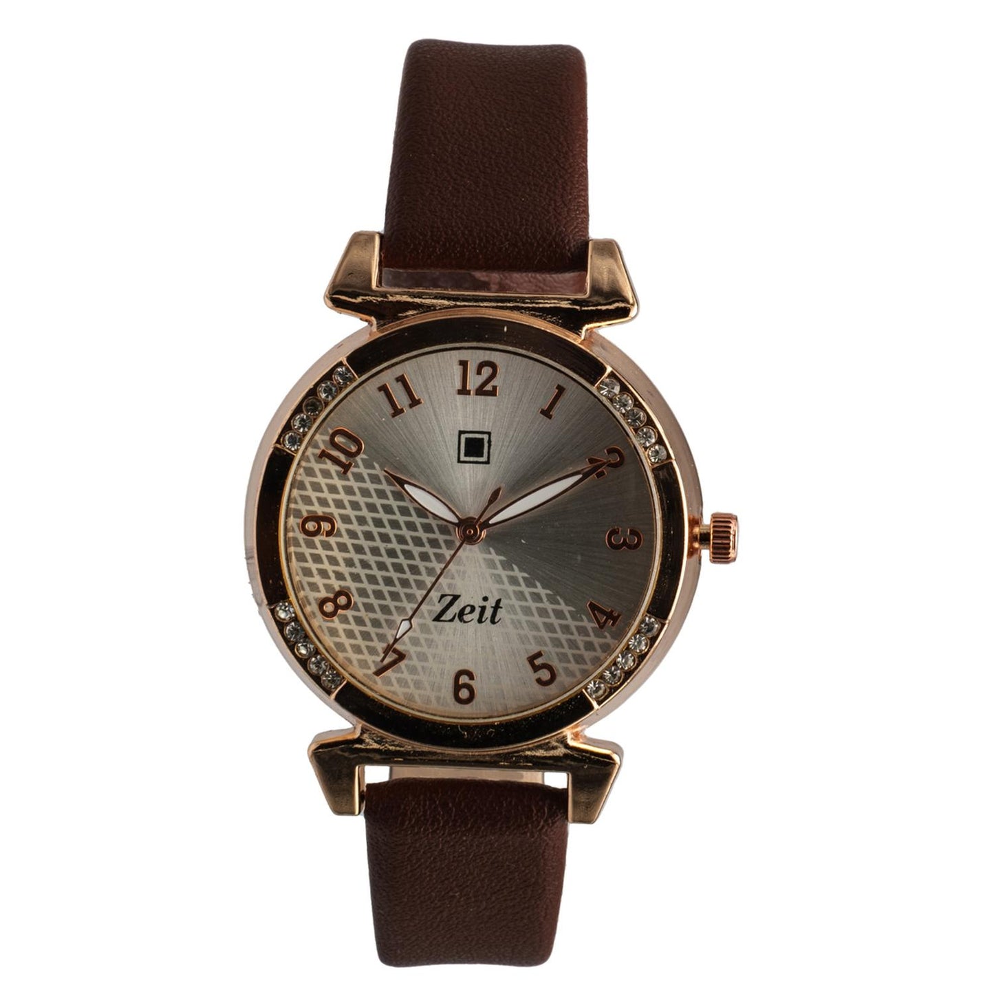 Reloj Análogo Zeit Dama Casual correa De Tacto Piel Textura