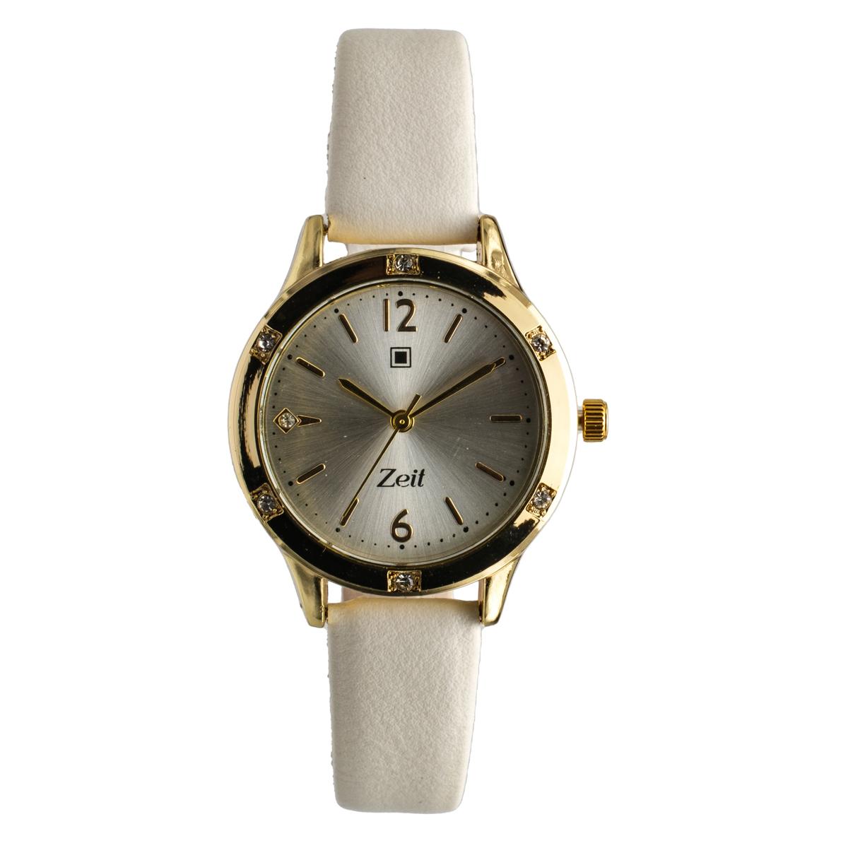 Reloj Análogo Zeit Dama Casual Fondo liso Pedrería