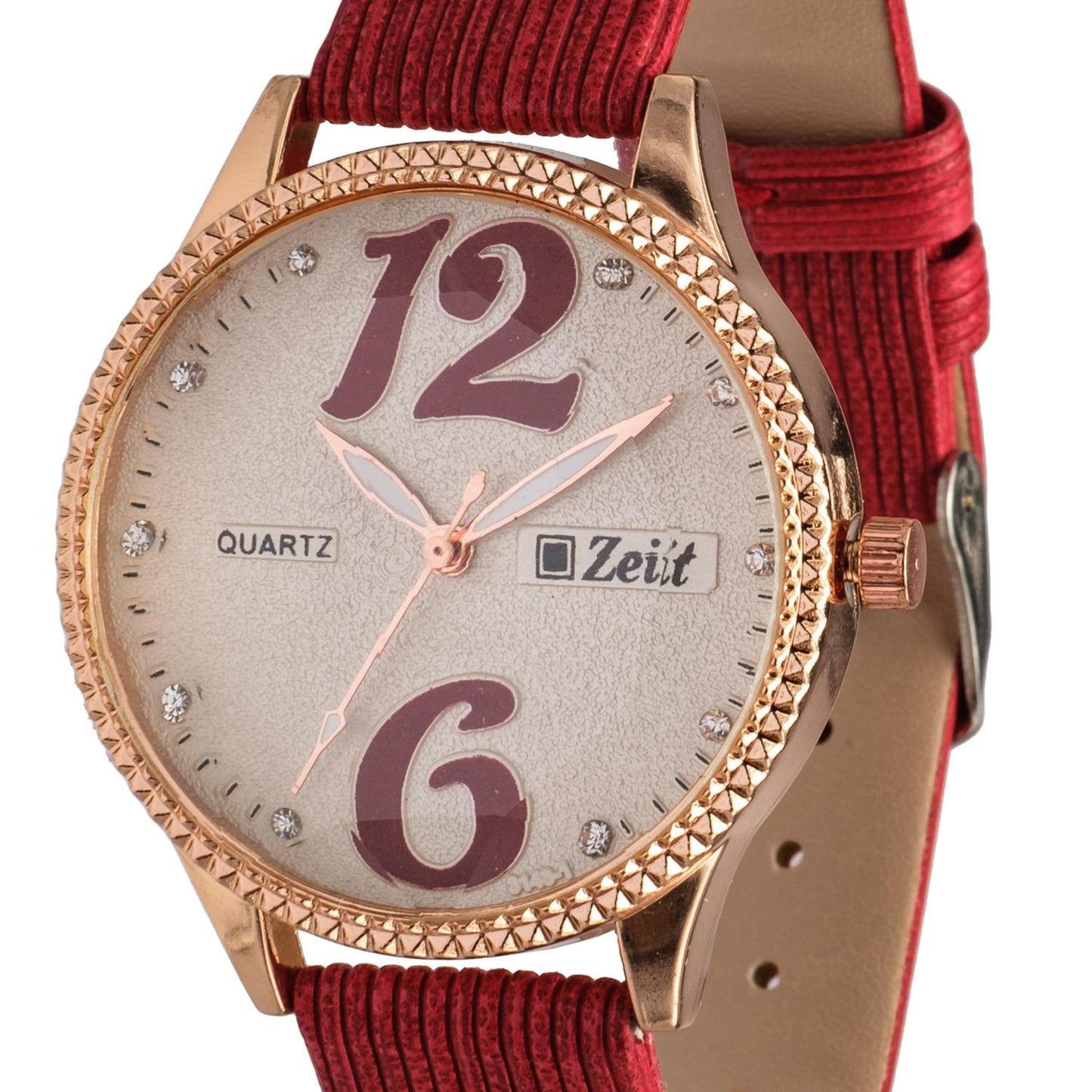 Reloj Análogo Zeit correa De Tacto Piel Textura Dama