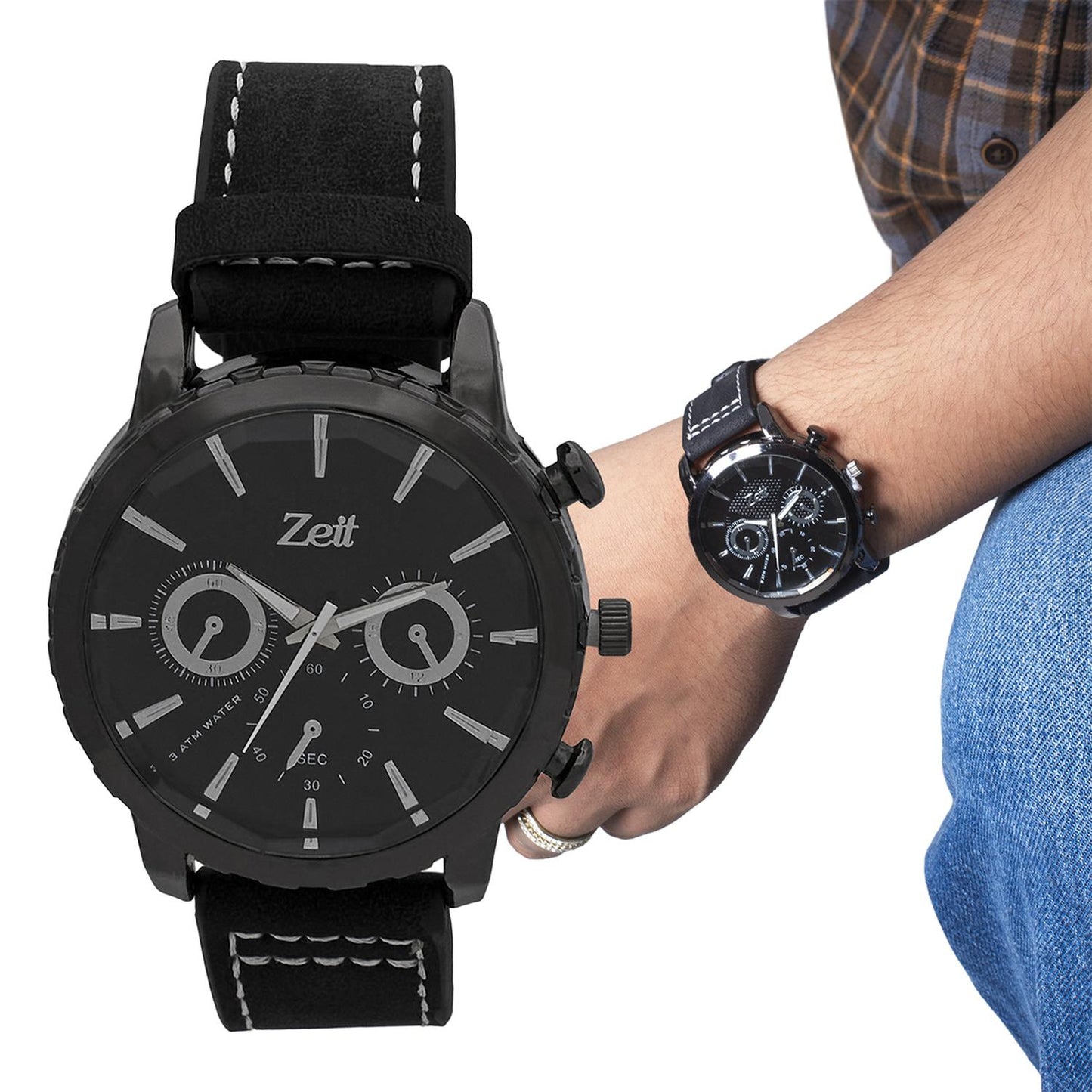 Reloj Análogo Zeit Casual Hombre Tacto Piel
