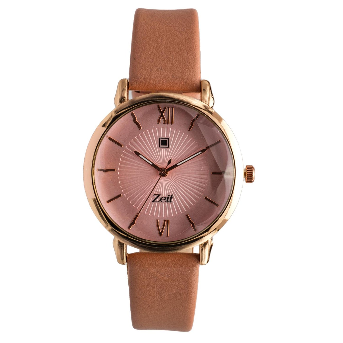 Reloj Análogo Zeit Dama Casual Tacto Piel Textura