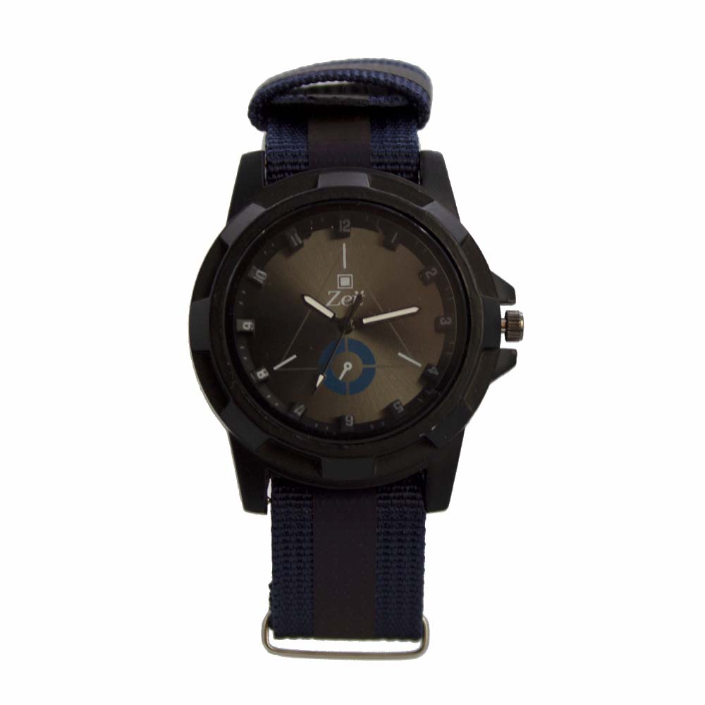 Reloj Zeit para Hombre fondo negro con indicadores blancos