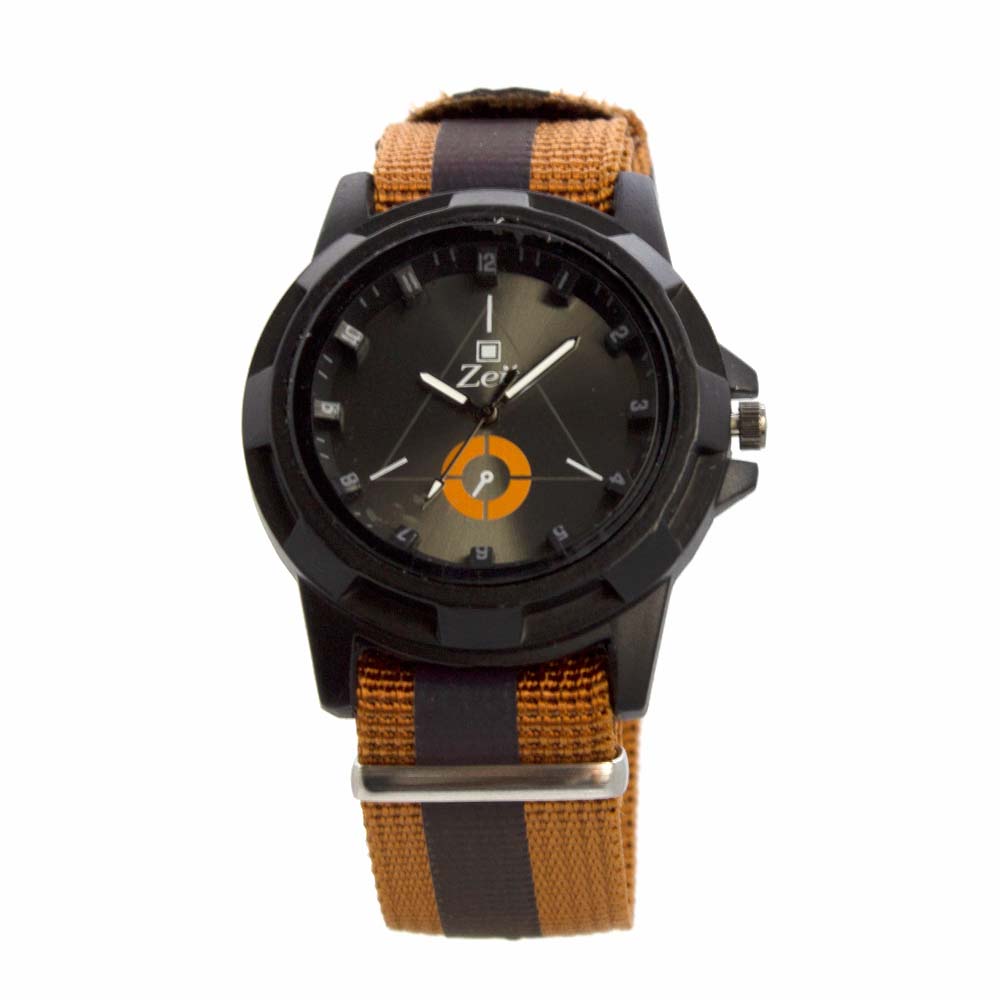 Reloj Zeit para Hombre fondo negro con indicadores blancos