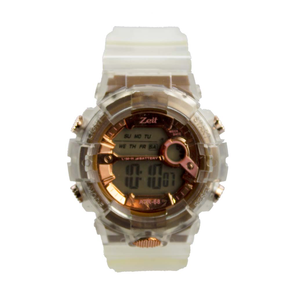 Reloj Zeit para Mujer led negro con caratula metalica