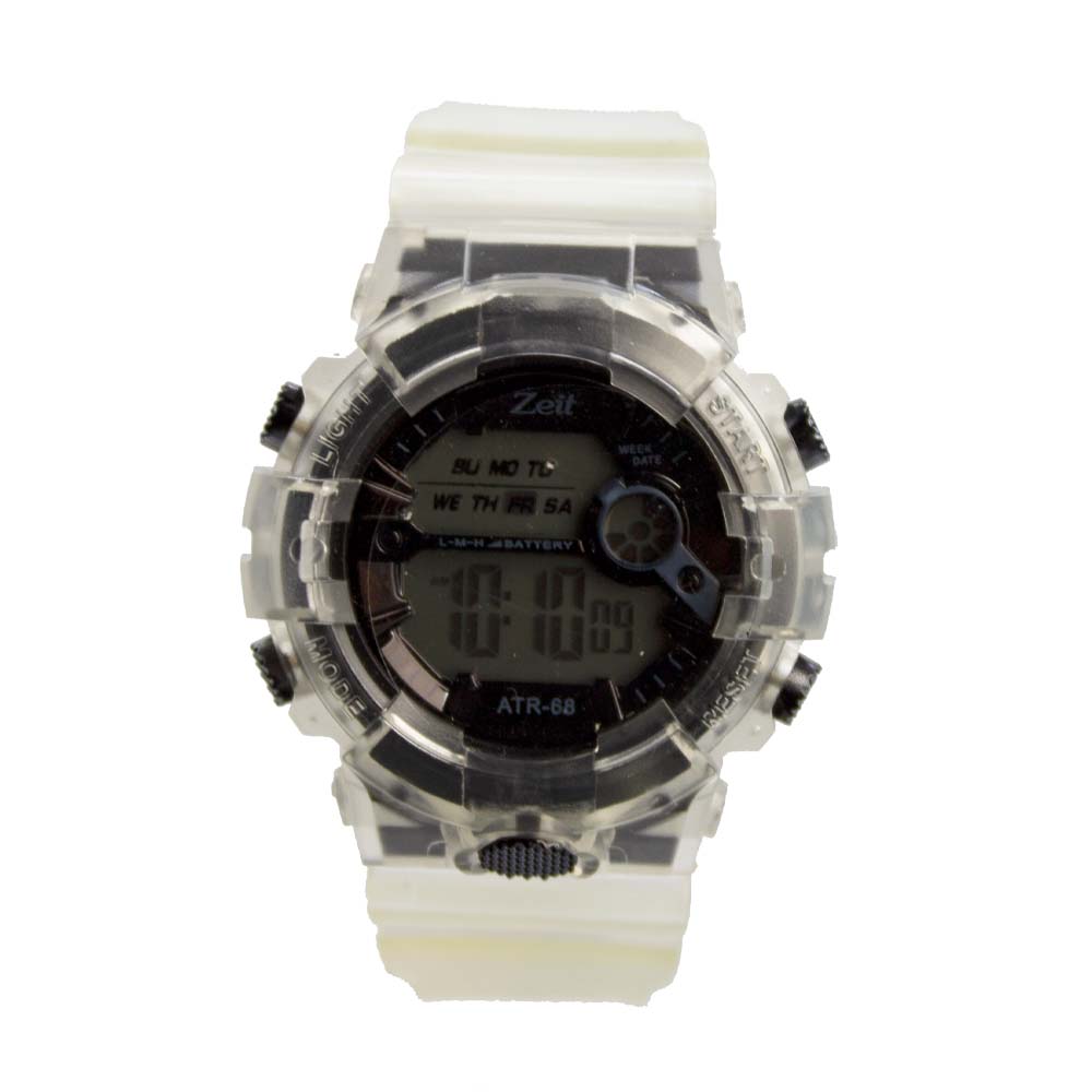 Reloj Zeit para Mujer led negro con caratula metalica