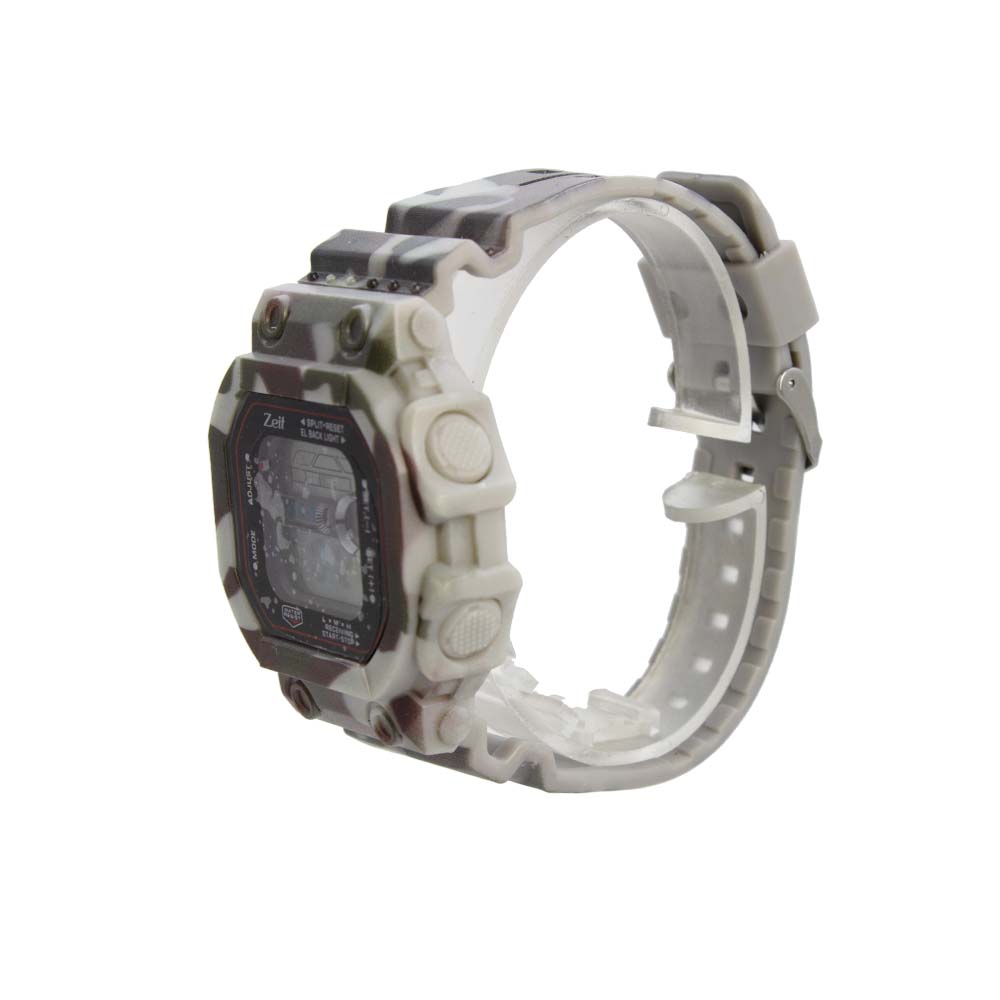 Reloj Zeit para Hombre camuflajeados led negro y cronometro