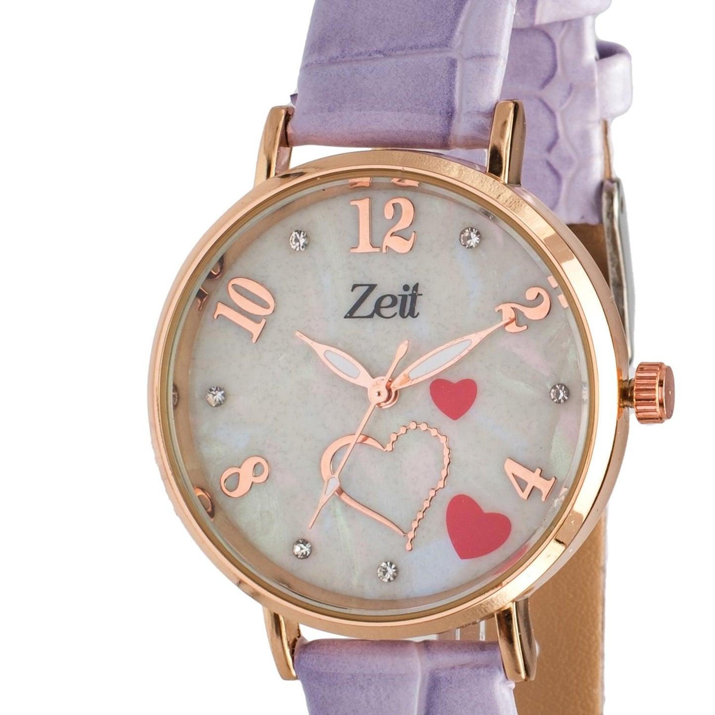 Reloj Análogo Zeit Dama Casual Correa de Tacto Piel Diseño