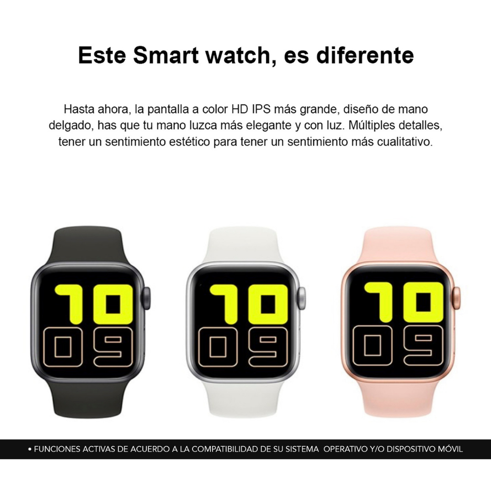 Reloj Smartwatch Nu Nordic negro para hacer llamadas 20937