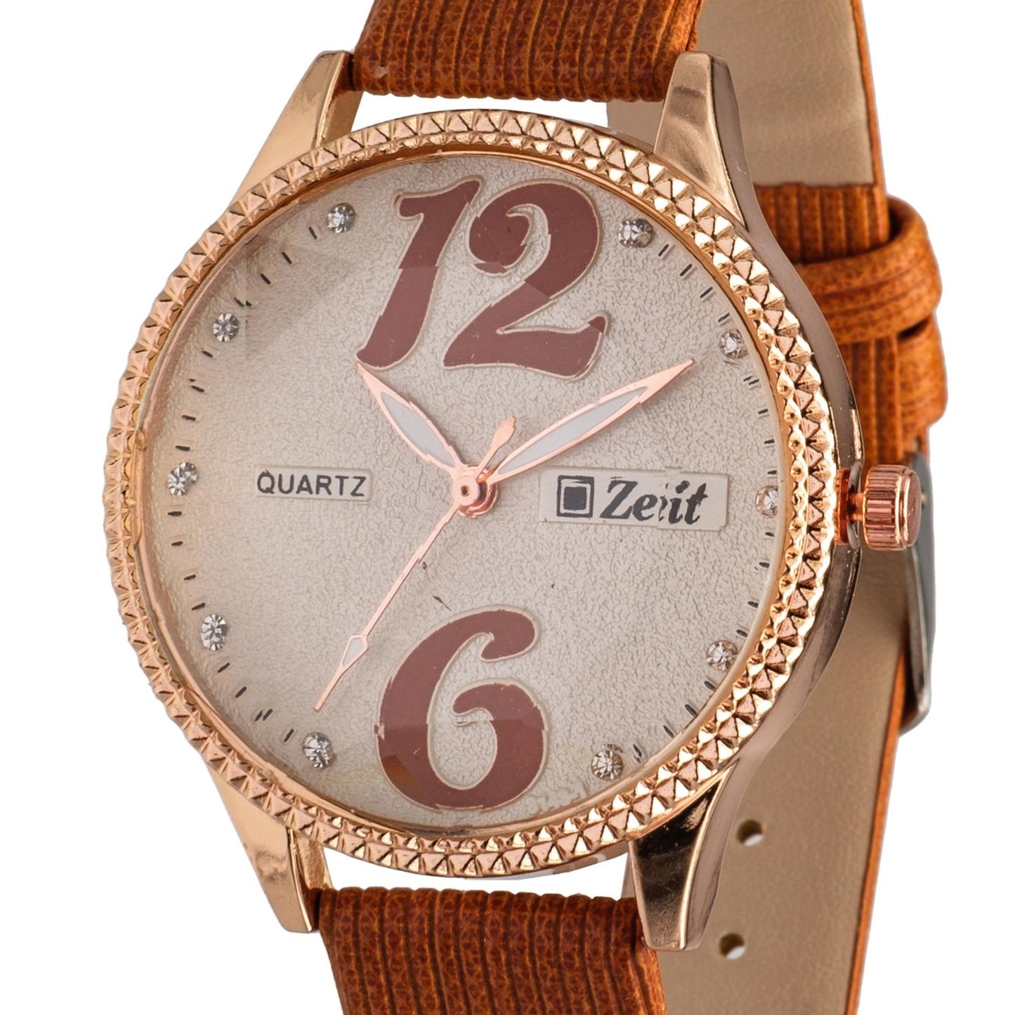 Reloj Análogo Zeit correa De Tacto Piel Textura Dama