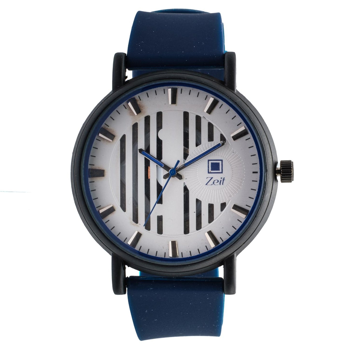 Reloj Análogo Zeit Caballero Casual Correa Silicón Textura