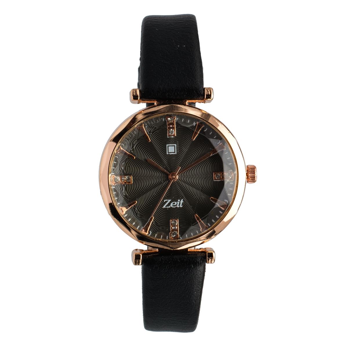 Reloj Análogo Zeit Dama Textura correa De Tacto Piel Casual