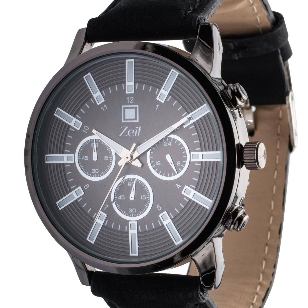 Reloj Análogo Zeit Caballero Casual Tacto Piel y Textura