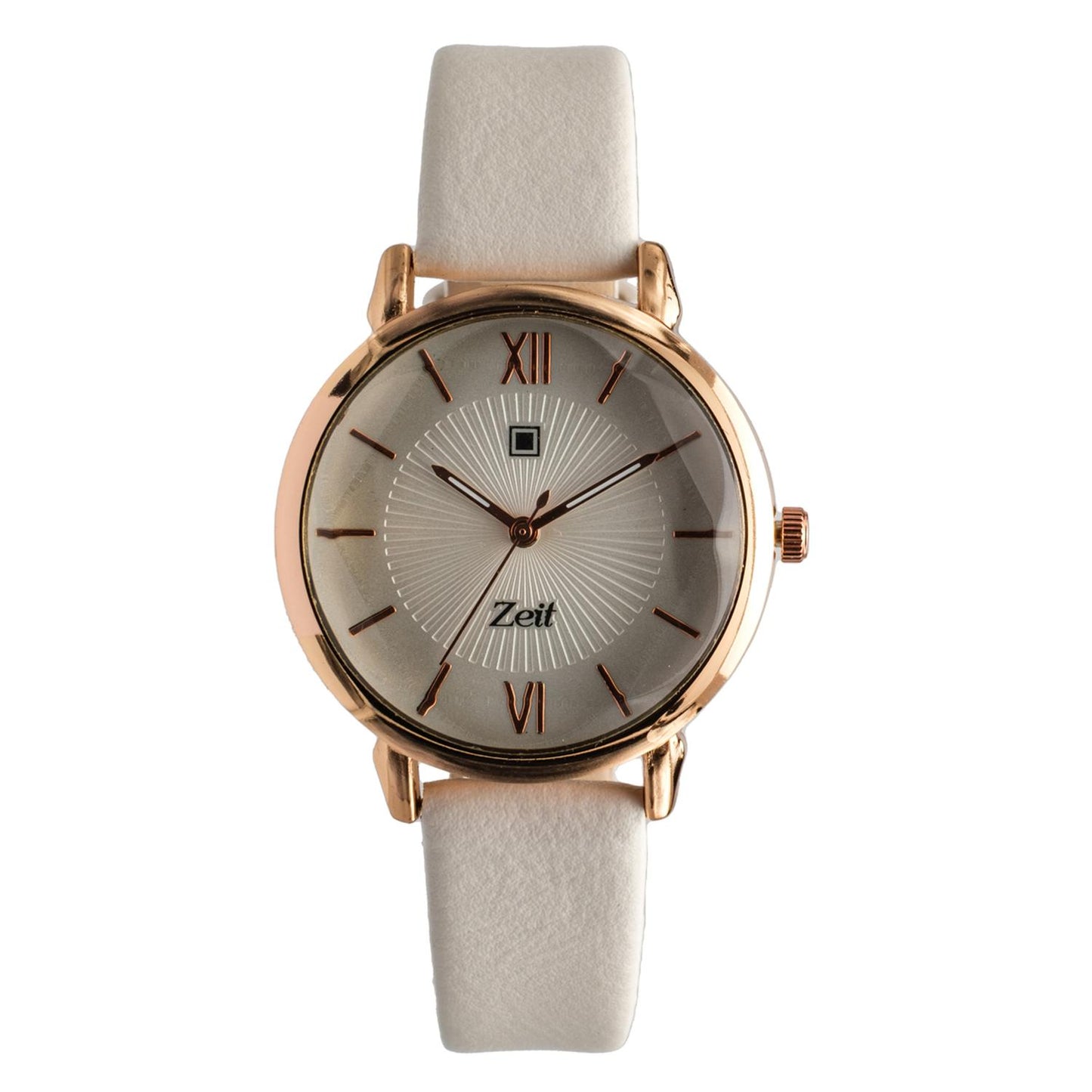 Reloj Análogo Zeit Dama Casual Tacto Piel Textura