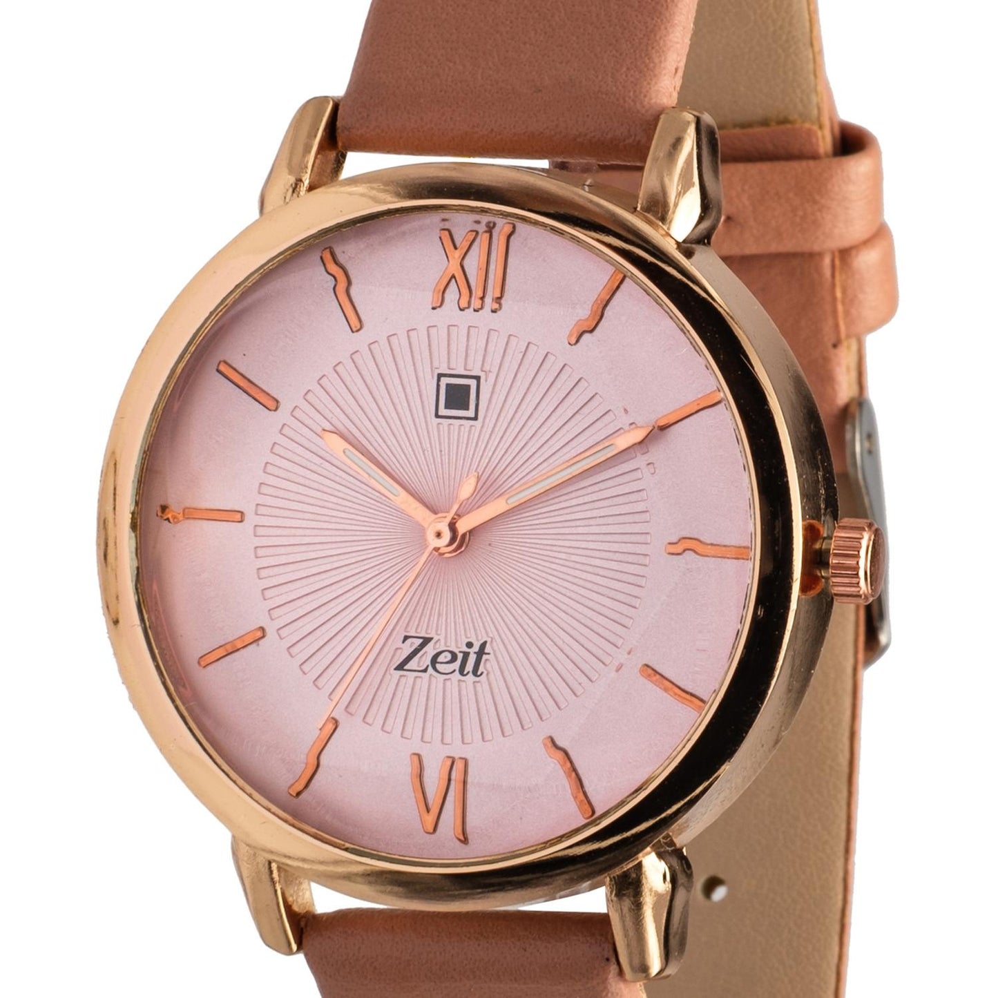 Reloj Análogo Zeit Dama Casual Tacto Piel Textura