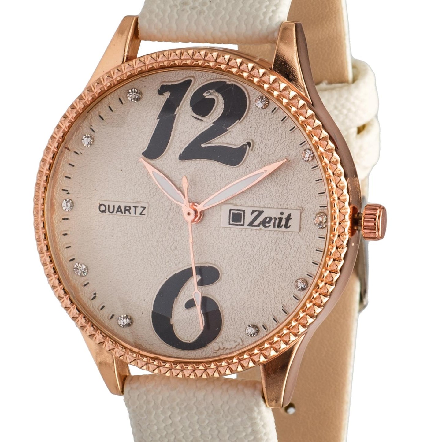 Reloj Análogo Zeit correa De Tacto Piel Textura Dama