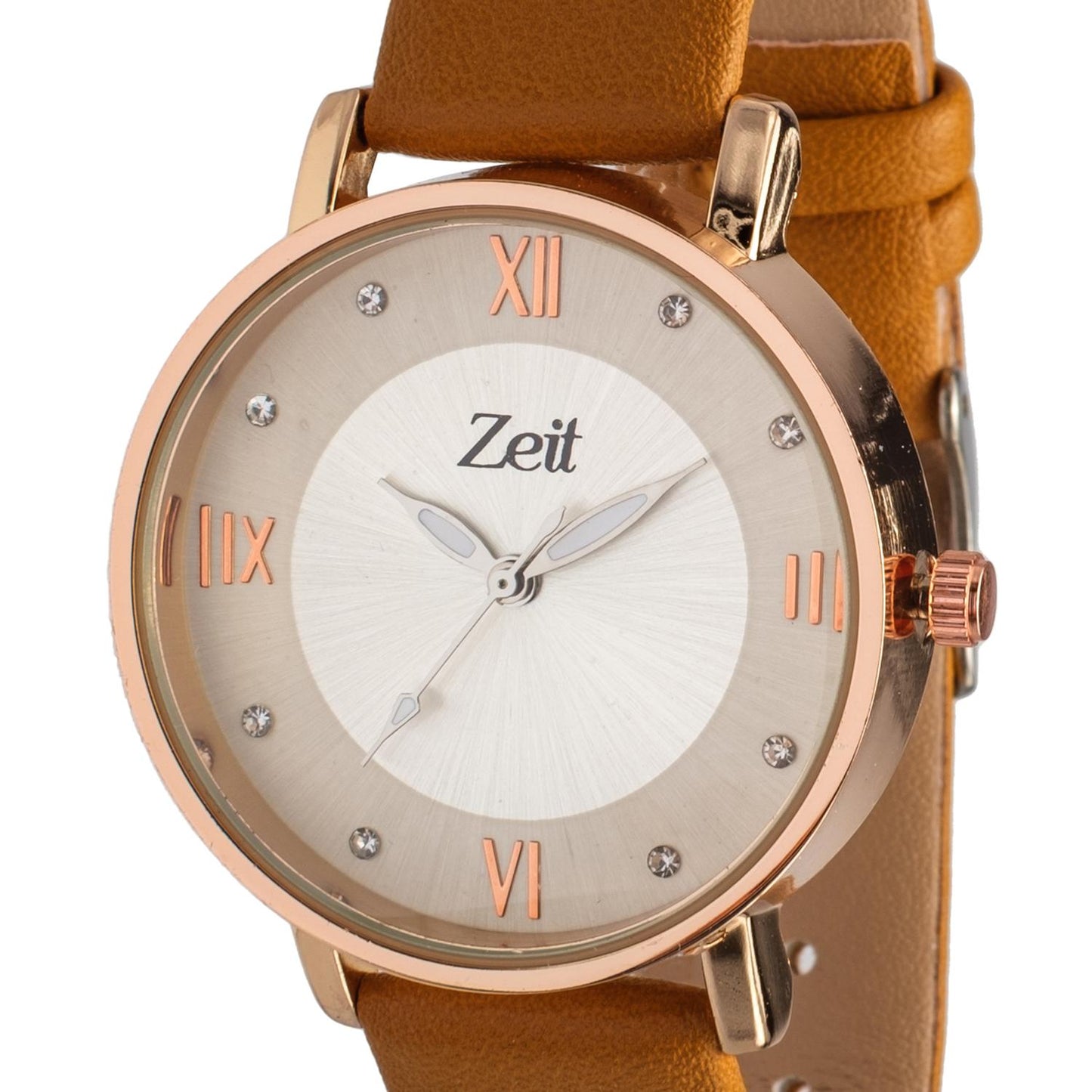 Reloj Análogo Zeit Dama Casual correa Tacto Piel Núm Romanos