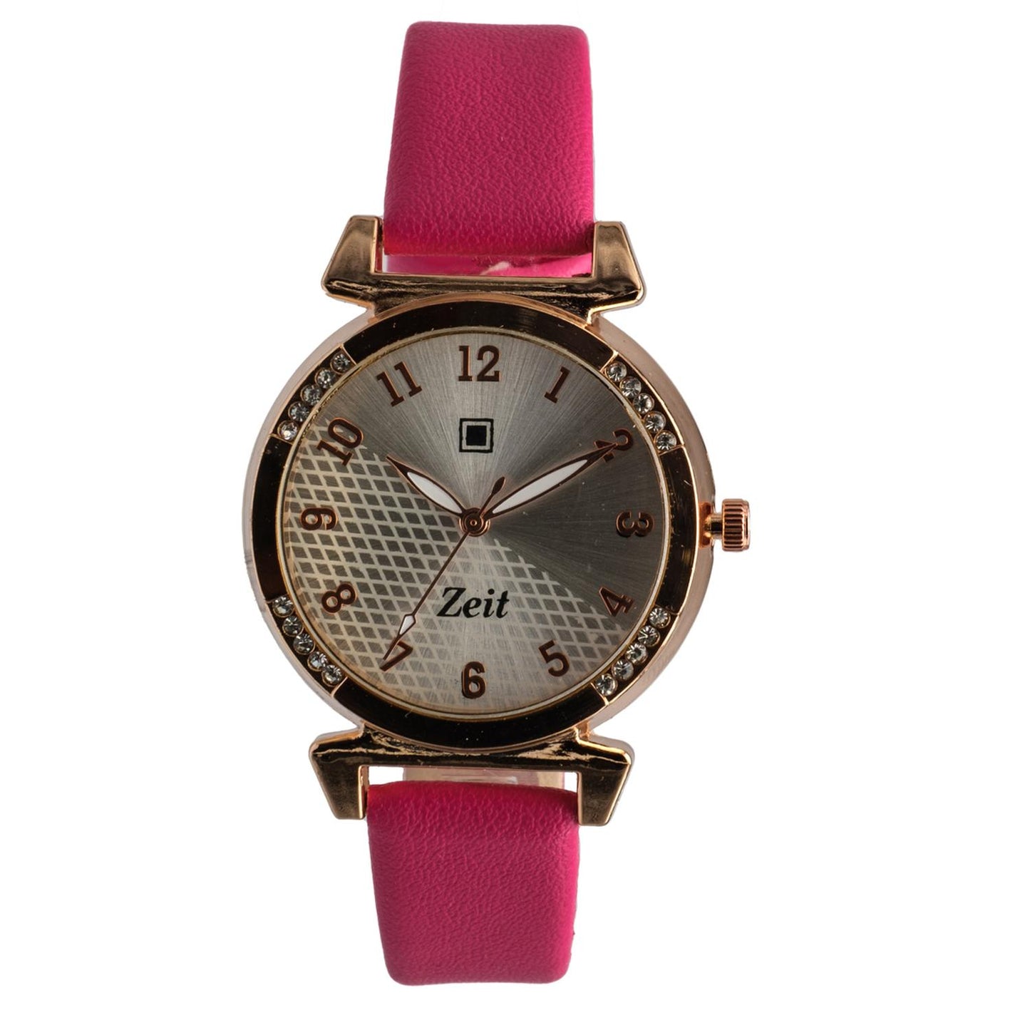 Reloj Análogo Zeit Dama Casual correa De Tacto Piel Textura