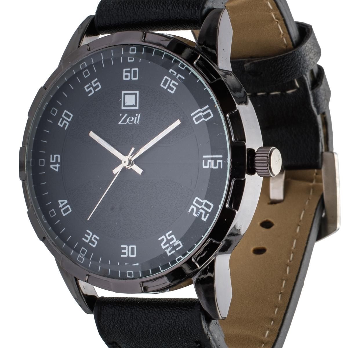 Reloj Análogo Zeit Caballero Correa De Tacto Piel Textura