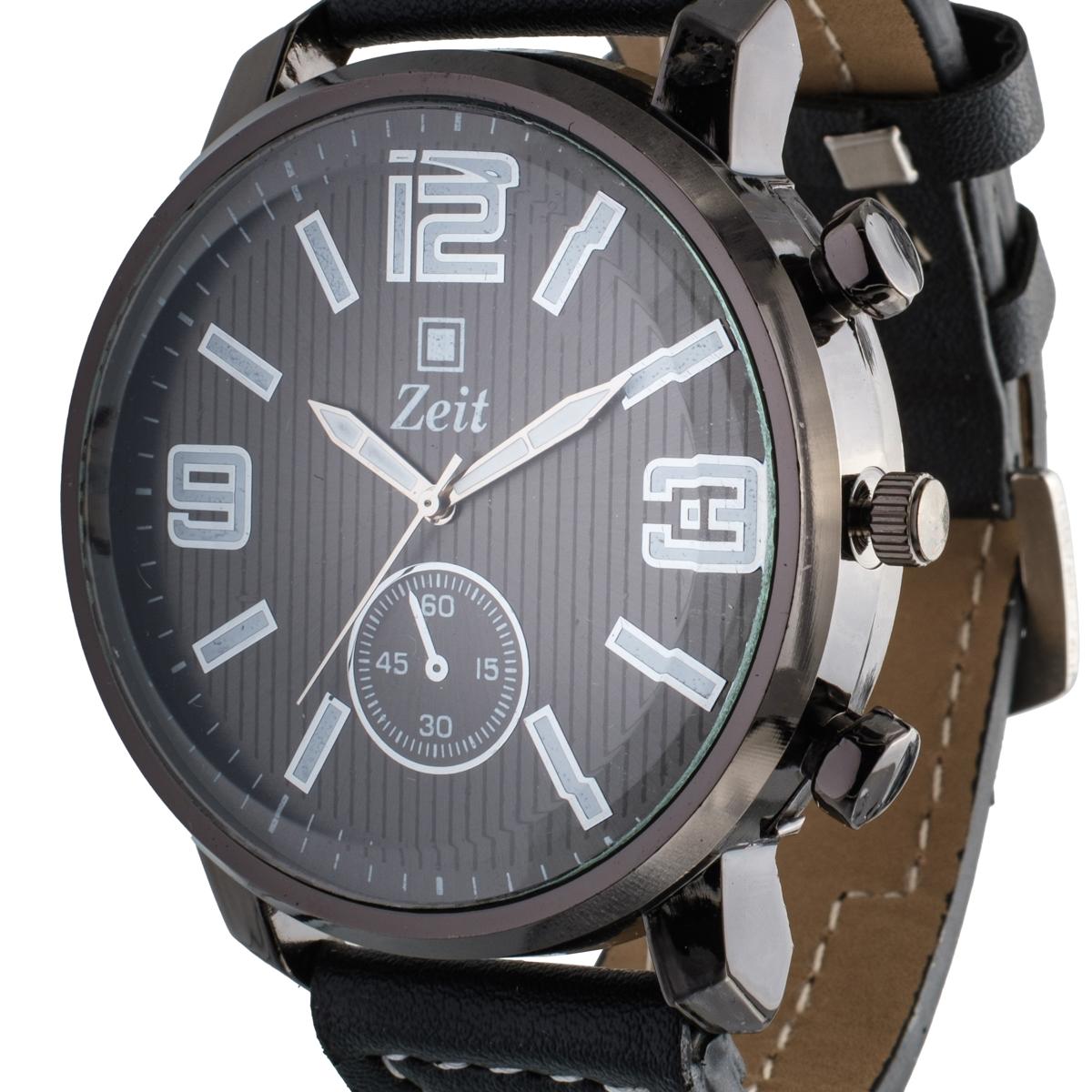 Reloj Análogo Zeit Caballero correa Tacto Piel Simuladores