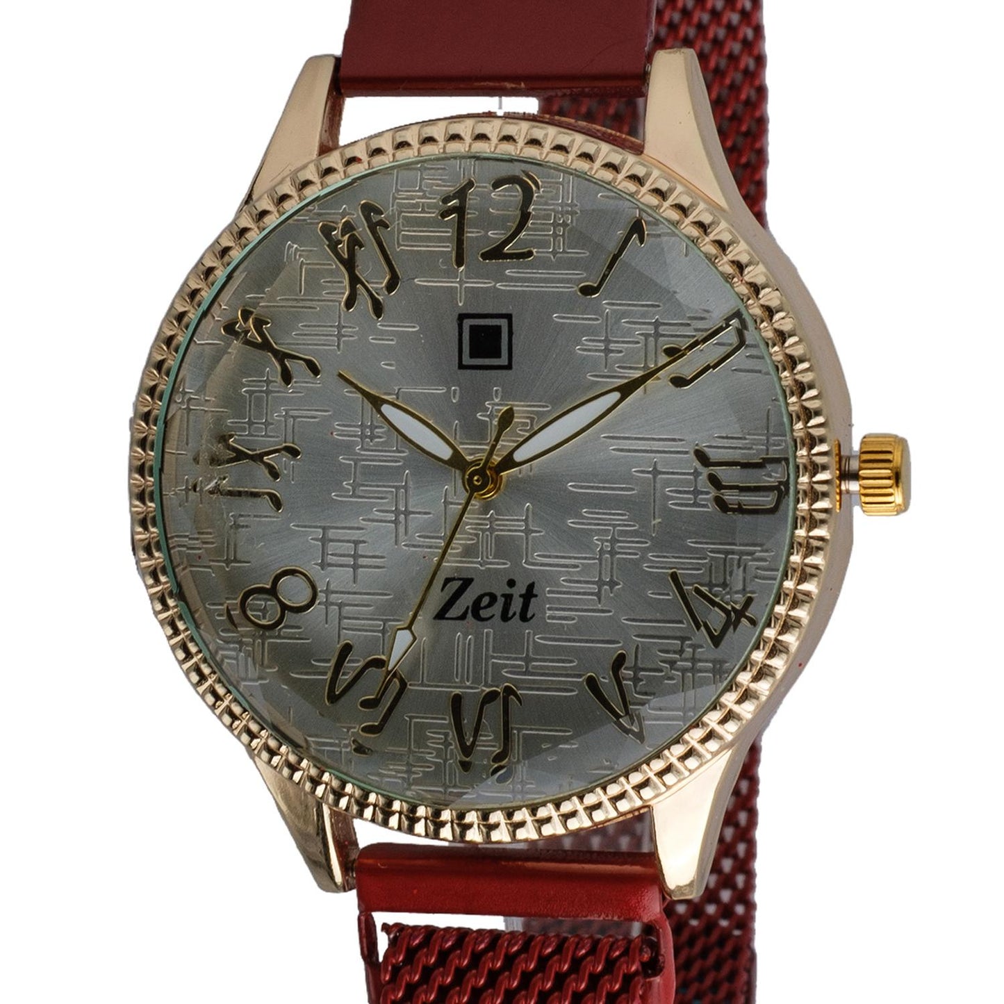 Reloj Análogo Zeit Dama Casual Mesh y Textura