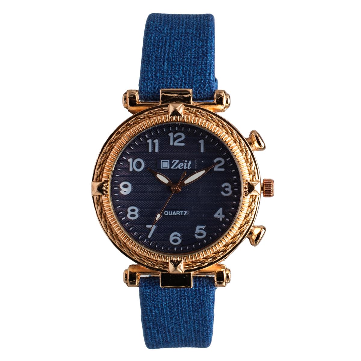 Reloj Análogo Zeit Dama Casual Textura Correa Tacto Piel