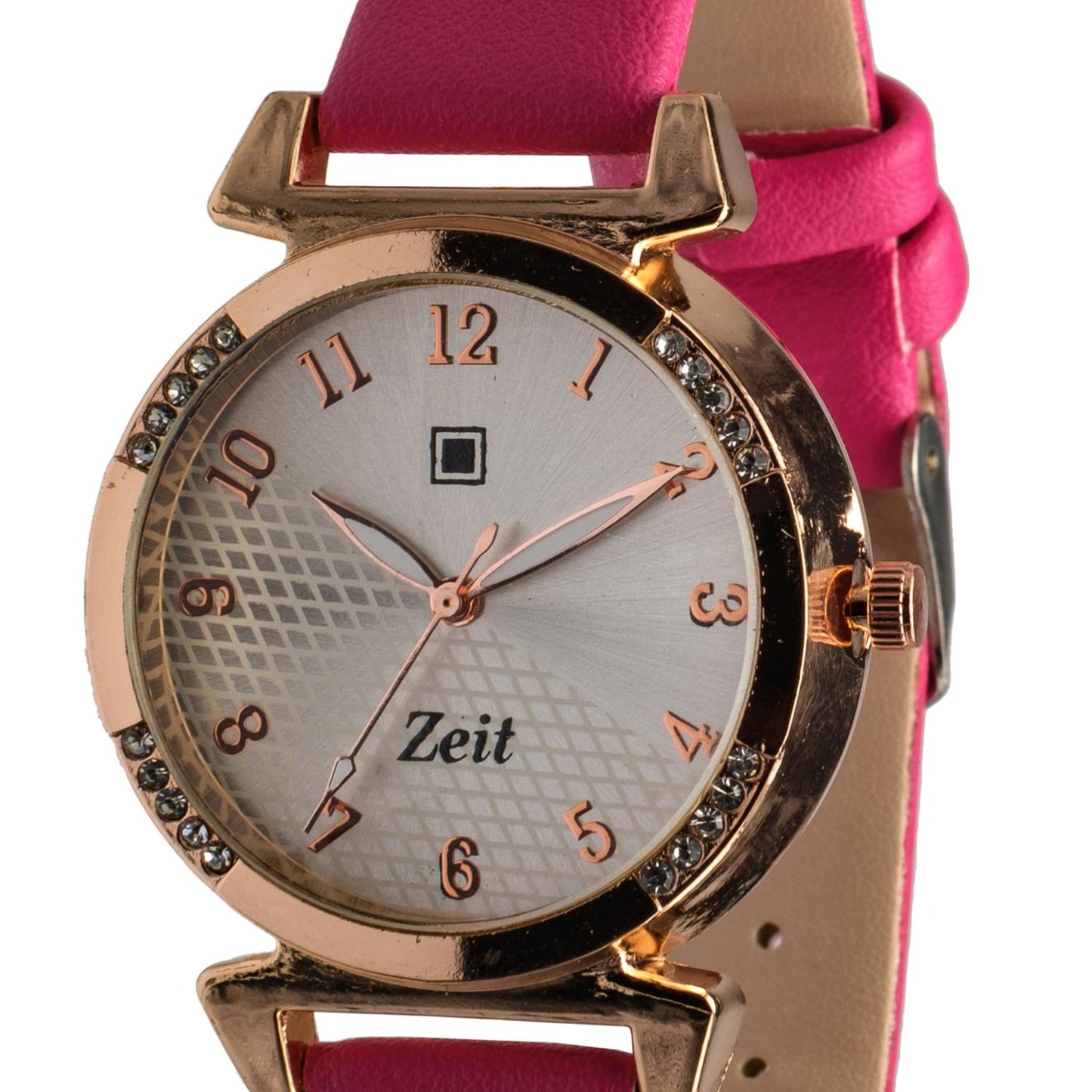 Reloj Análogo Zeit Dama Casual correa De Tacto Piel Textura