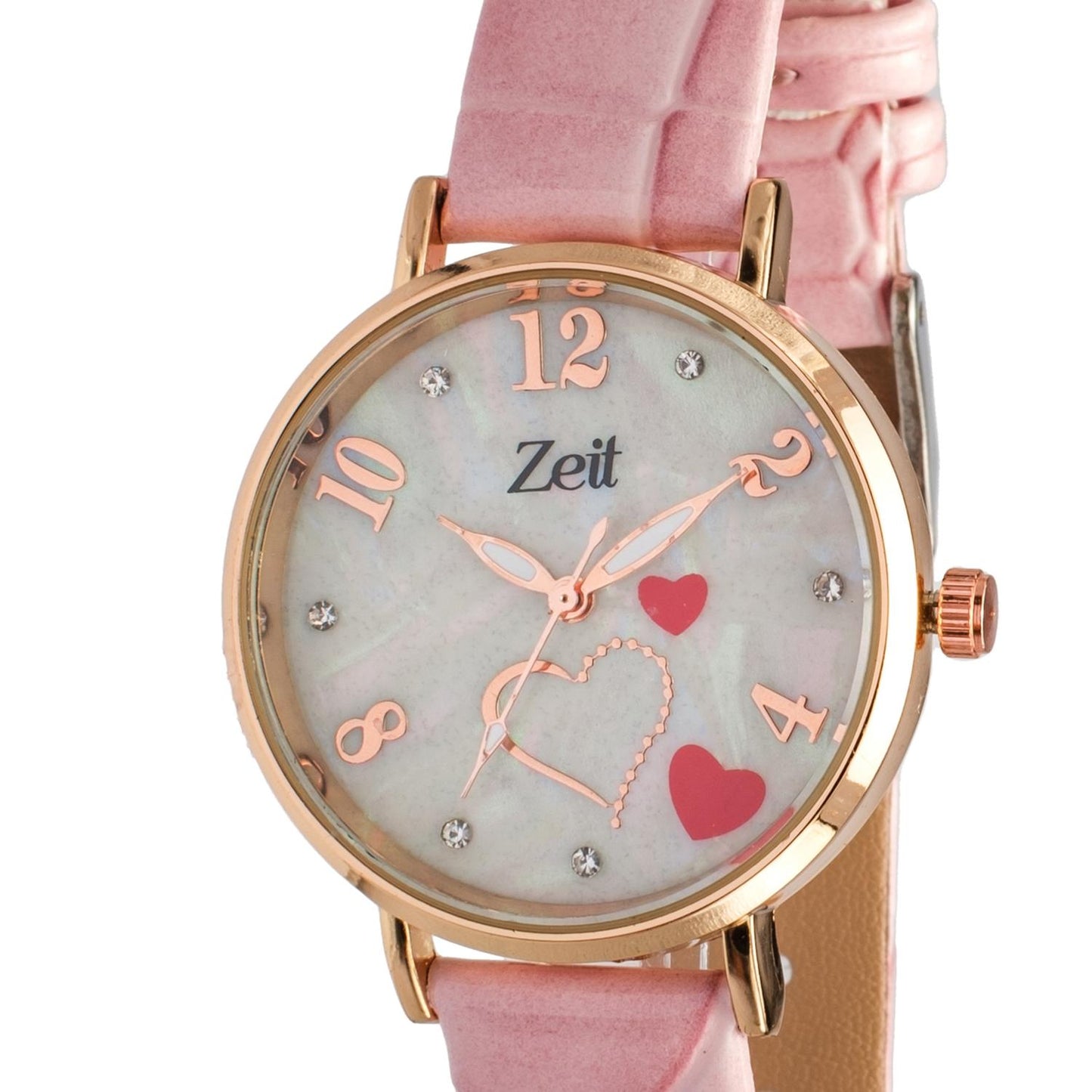 Reloj Análogo Zeit Dama Casual Correa de Tacto Piel Diseño