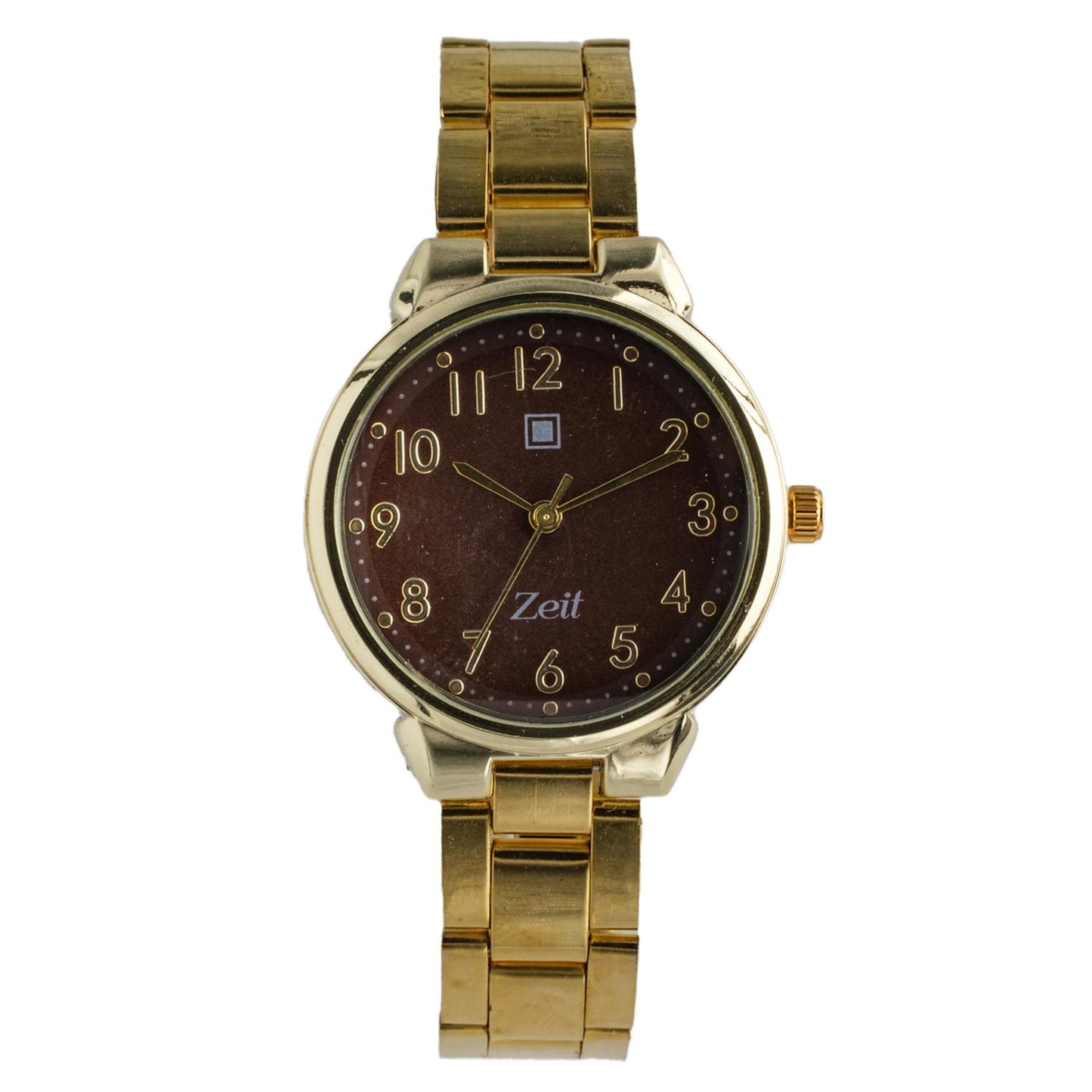 Reloj Análogo Zeit Dama Casual correa De Metal fondo liso