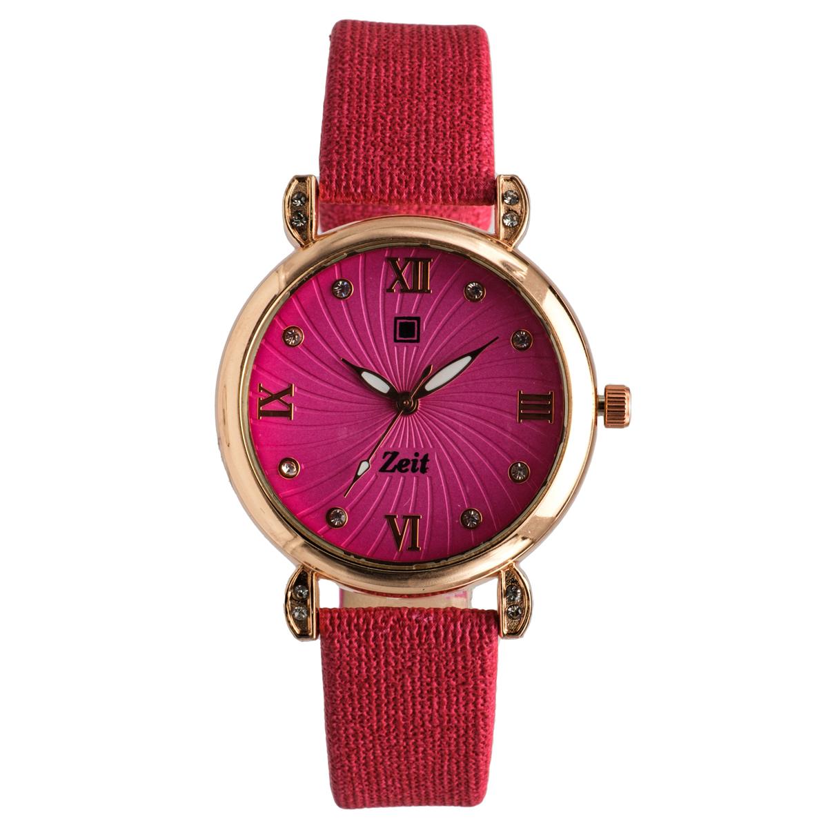 Reloj Análogo Zeit Casual correa Tacto Piel Dama Textura