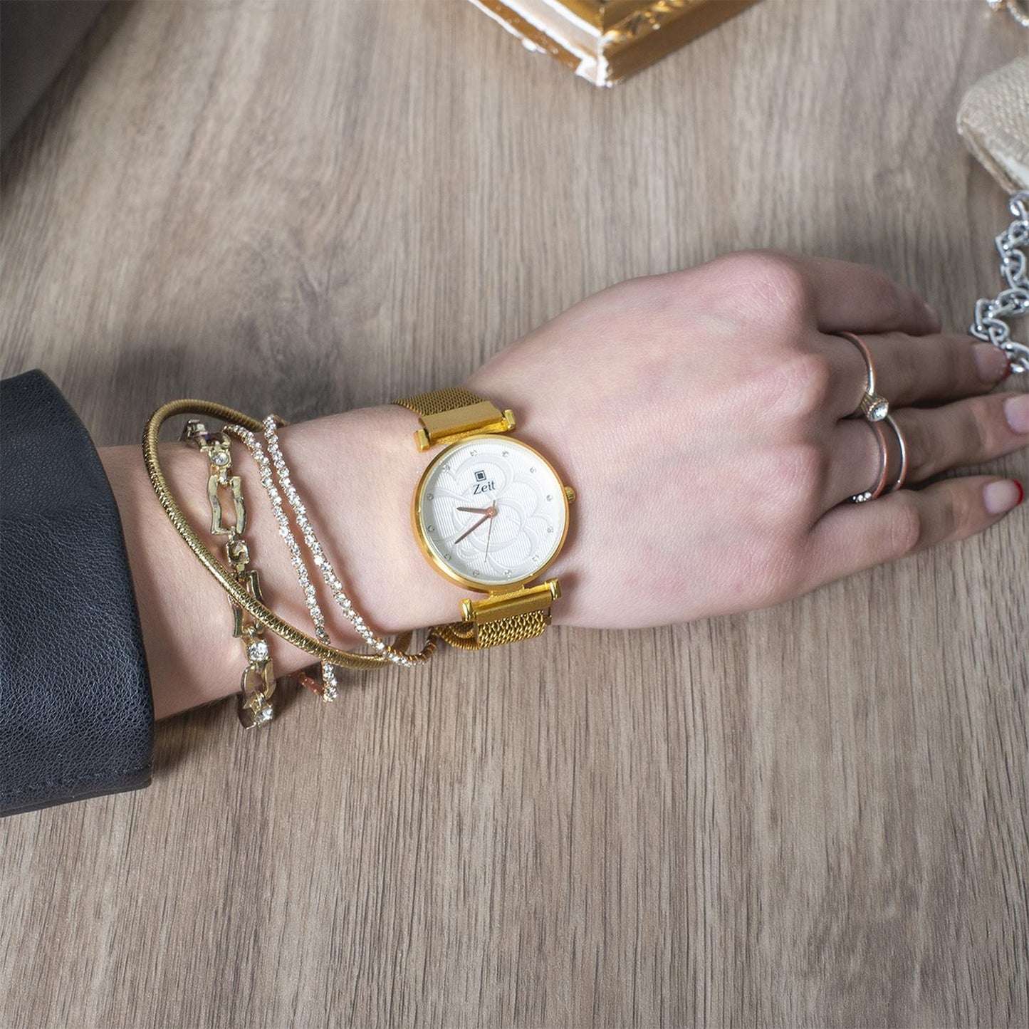 Reloj Análogo Zeit Casual Mujer Mesh