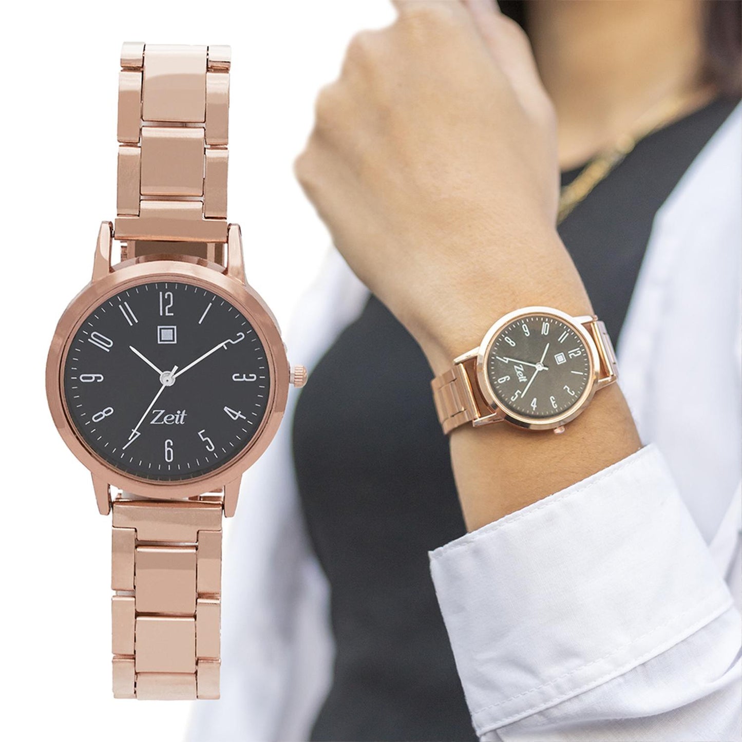 Reloj Análogo Zeit Casual Mujer Metal