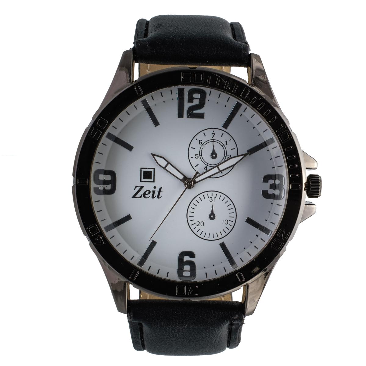 Reloj Análogo Zeit Caballero Casual Tacto Piel y Simuladores