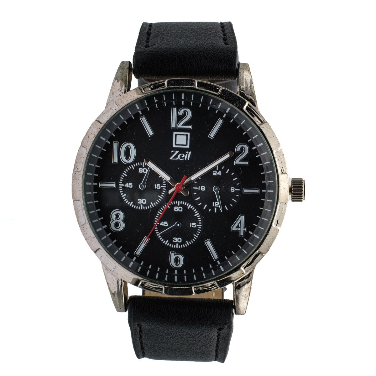 Reloj Análogo Zeit Caballero Casual Tacto Piel Simuladores