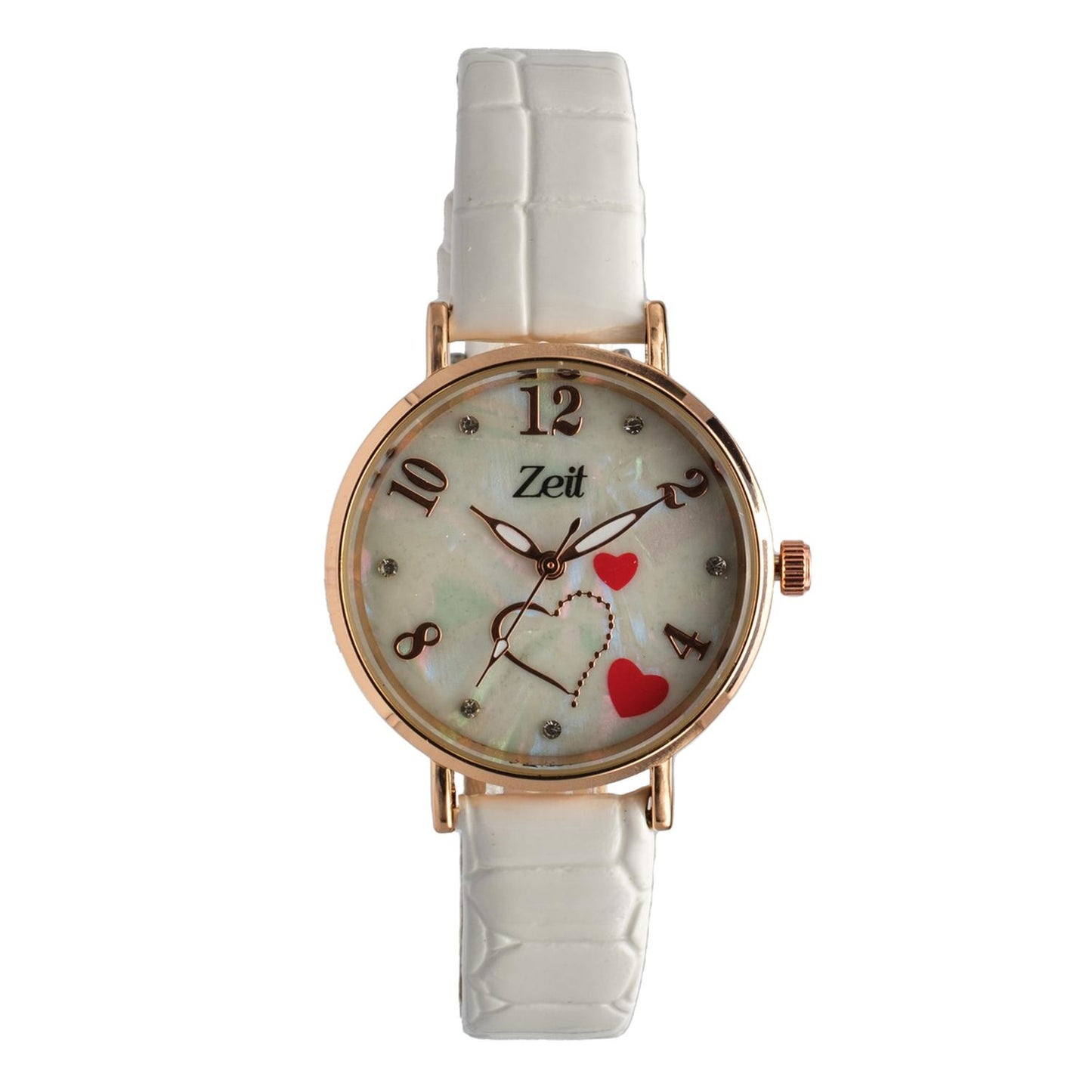 Reloj Análogo Zeit Dama Casual Correa de Tacto Piel Diseño