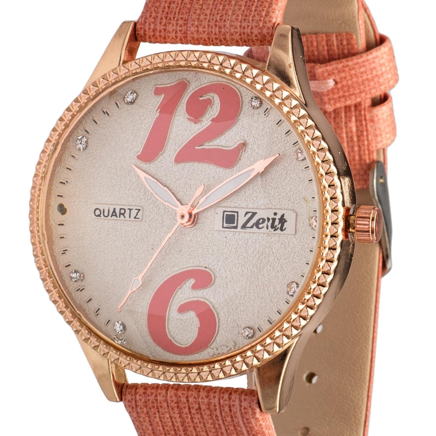 Reloj Análogo Zeit correa De Tacto Piel Textura Dama