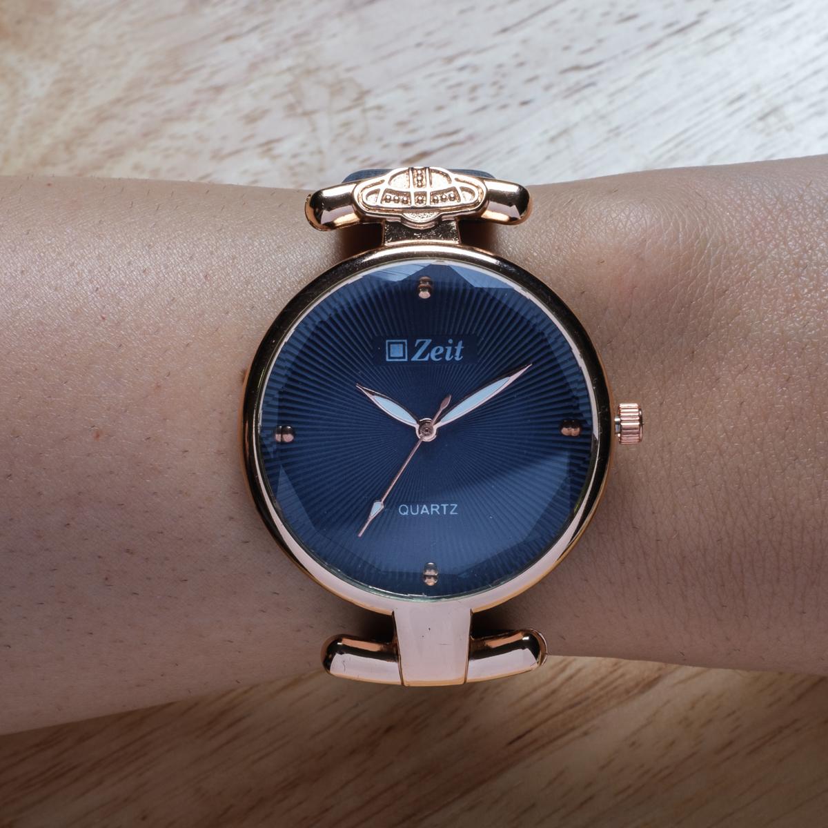 Reloj Análogo Zeit Dama Casual Tacto Piel Elegante