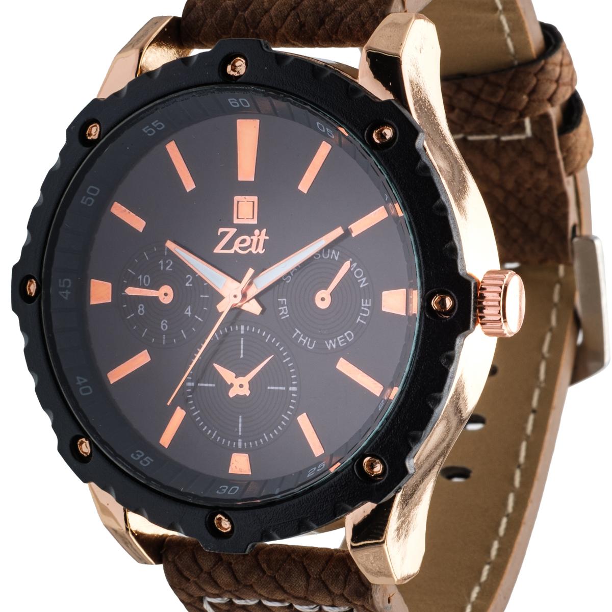 Reloj Análogo Zeit Caballero Casual Simuladores/Tacto Piel