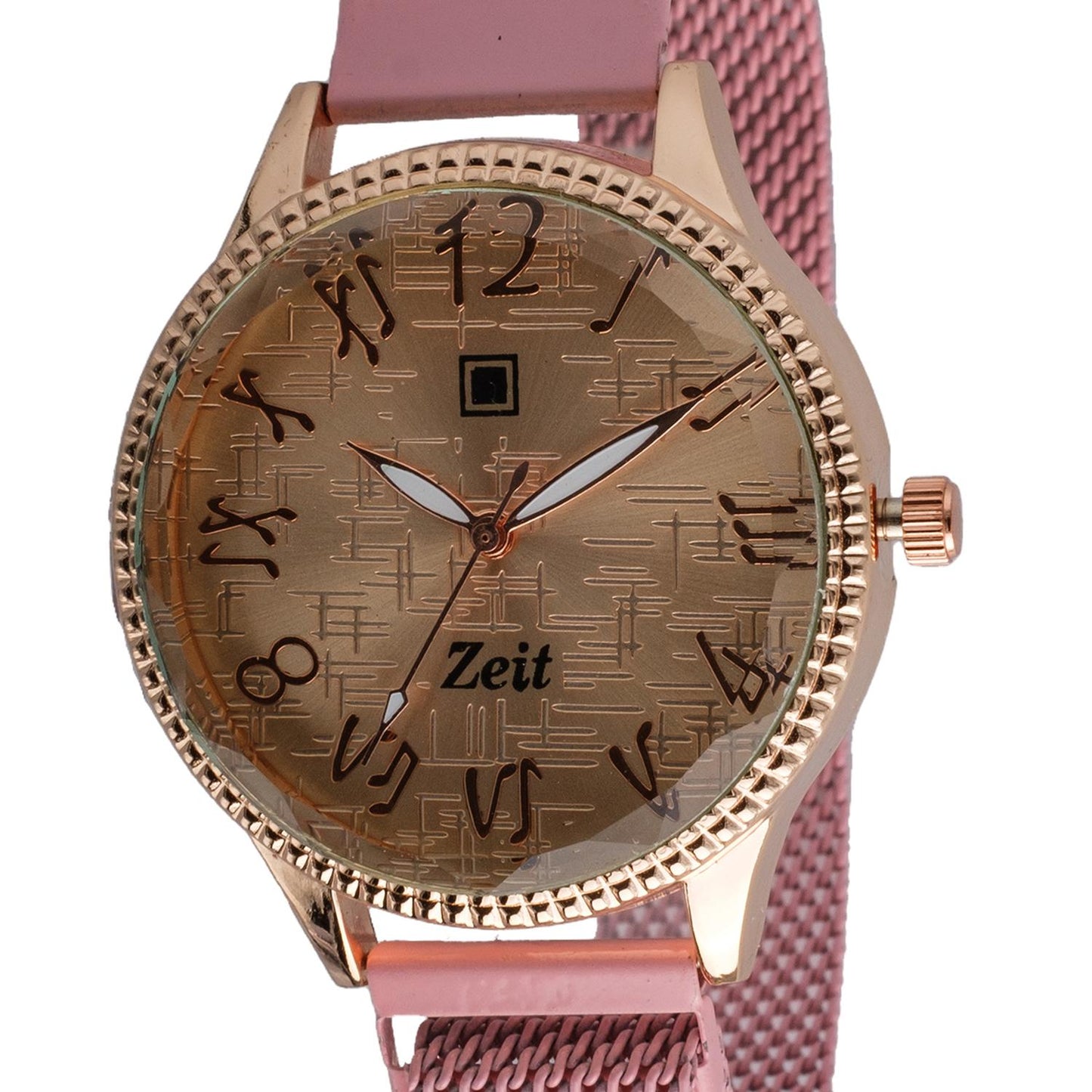 Reloj Análogo Zeit Dama Casual Mesh y Textura