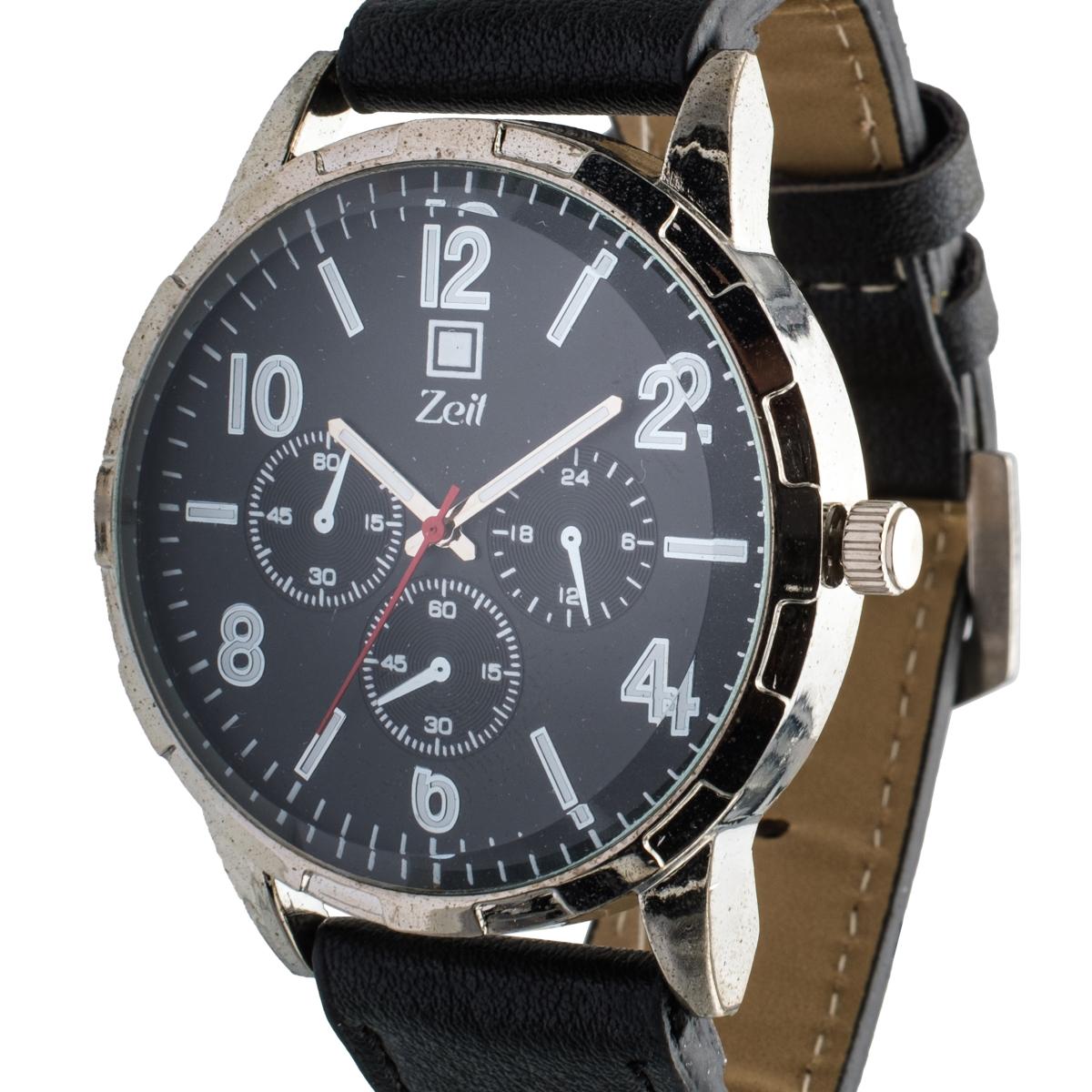 Reloj Análogo Zeit Caballero Casual Tacto Piel Simuladores