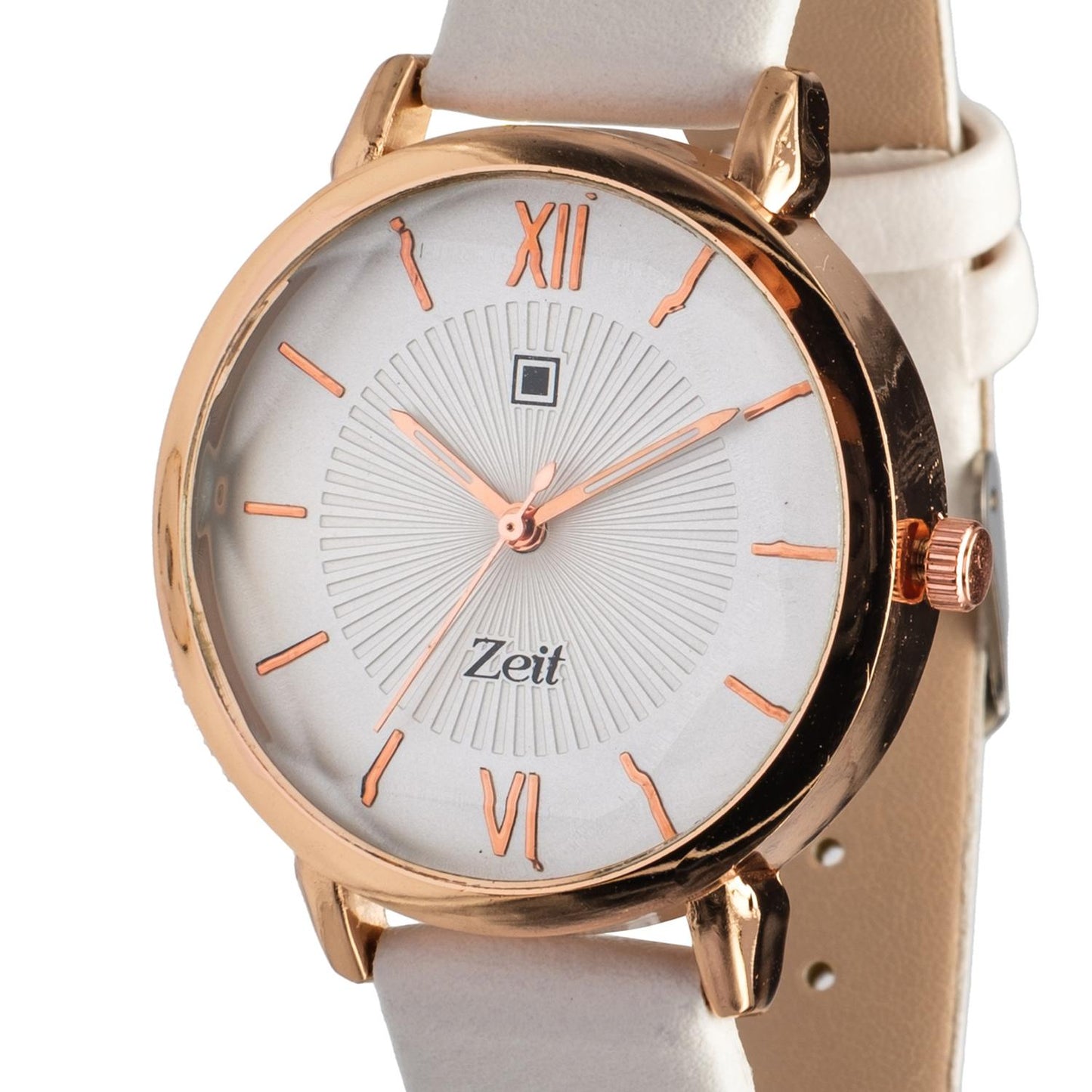 Reloj Análogo Zeit Dama Casual Tacto Piel Textura